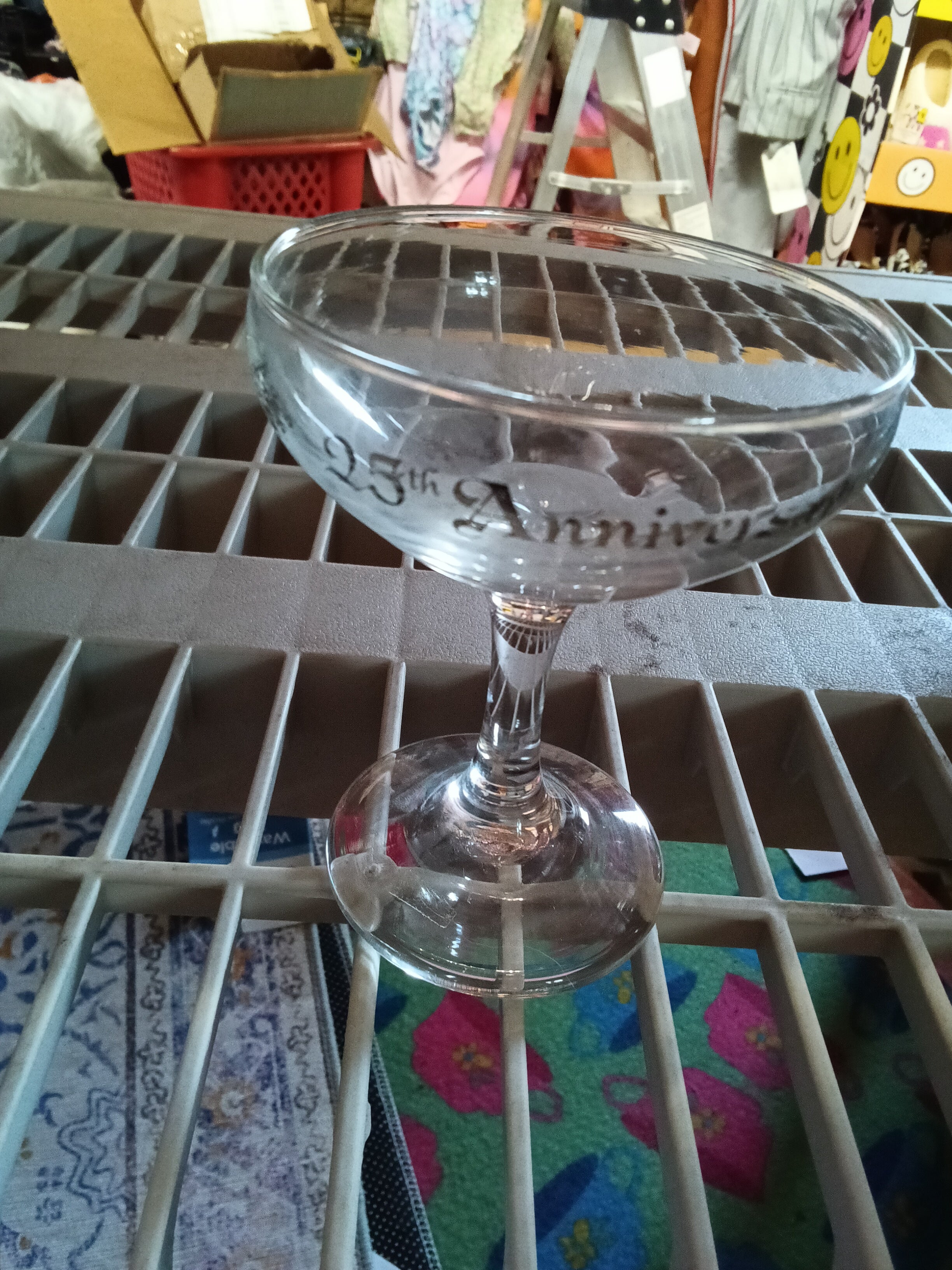 25th Anniversary Glass Coupe - Image 1