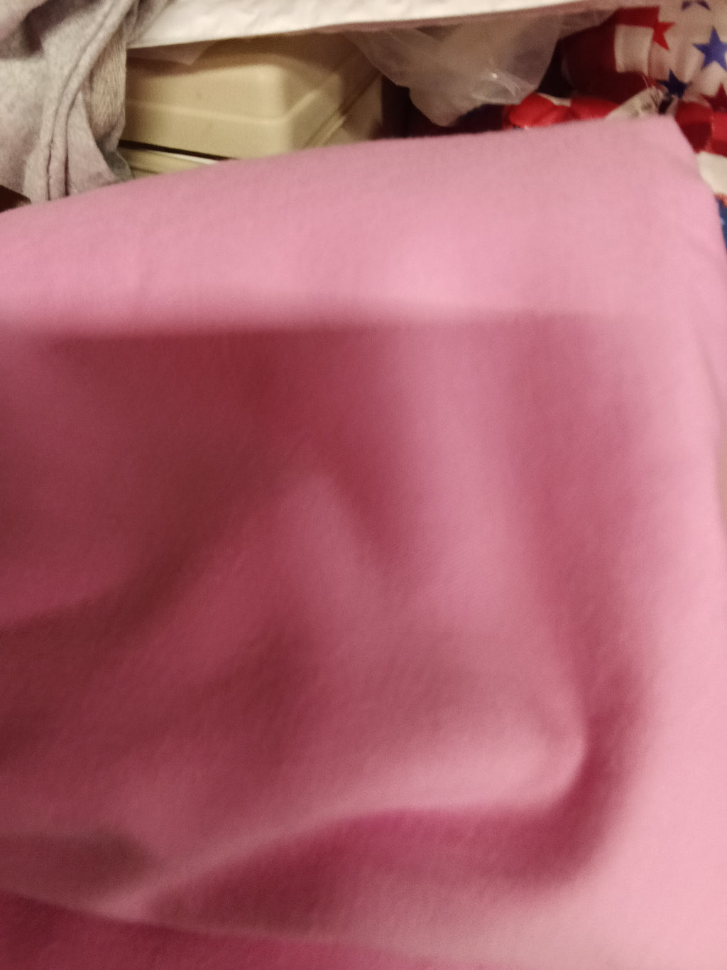 Pink Fabric soft denimMaterial for Sewing or Crafting 3 yds - Image 2