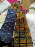 Set of 2 Men's Patterned Ties Set - Geometric & Animal Print - Image 1
