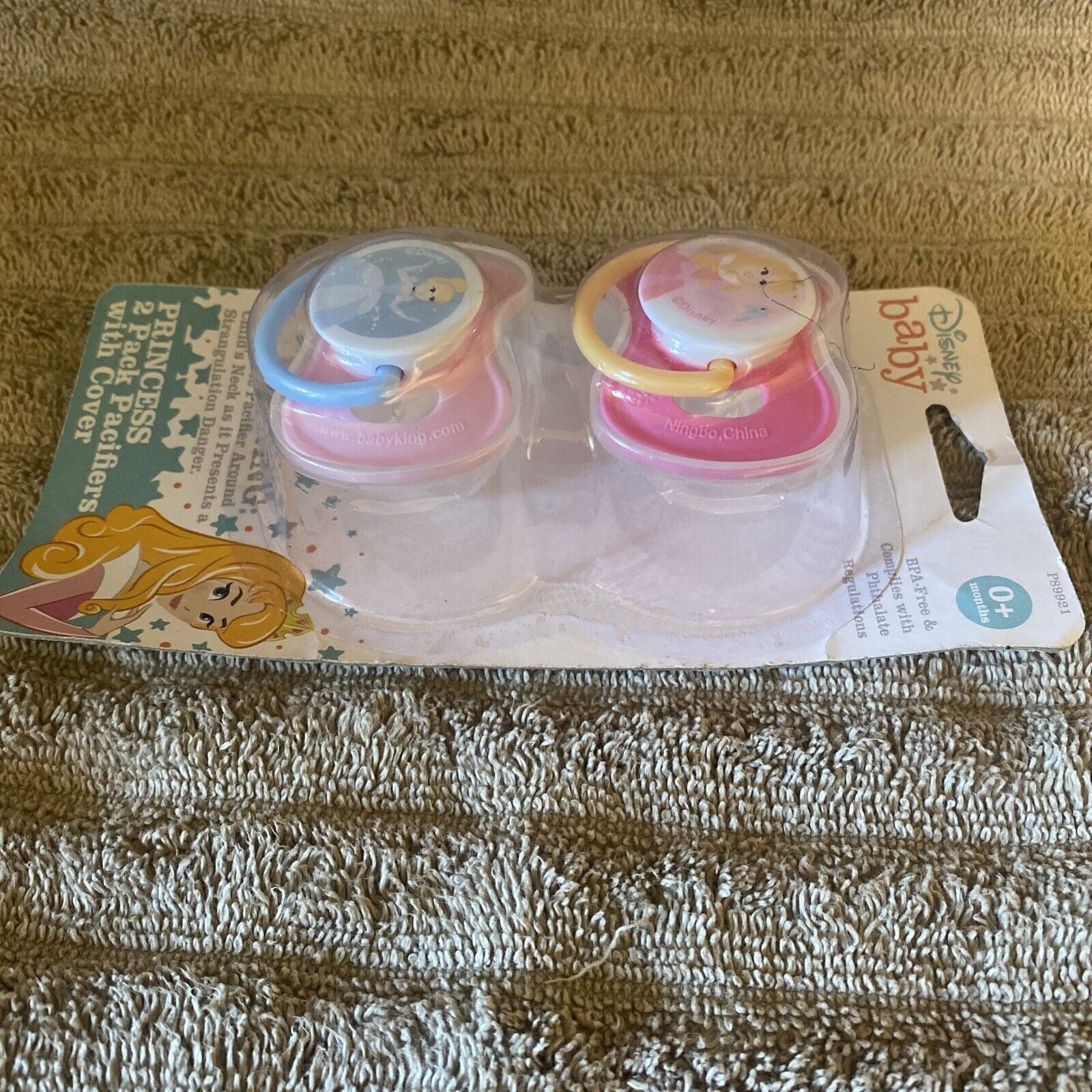 Disney Princess Baby Infant Pacifier Binky Soother Cinderella Aurora Pink - New - Image 3