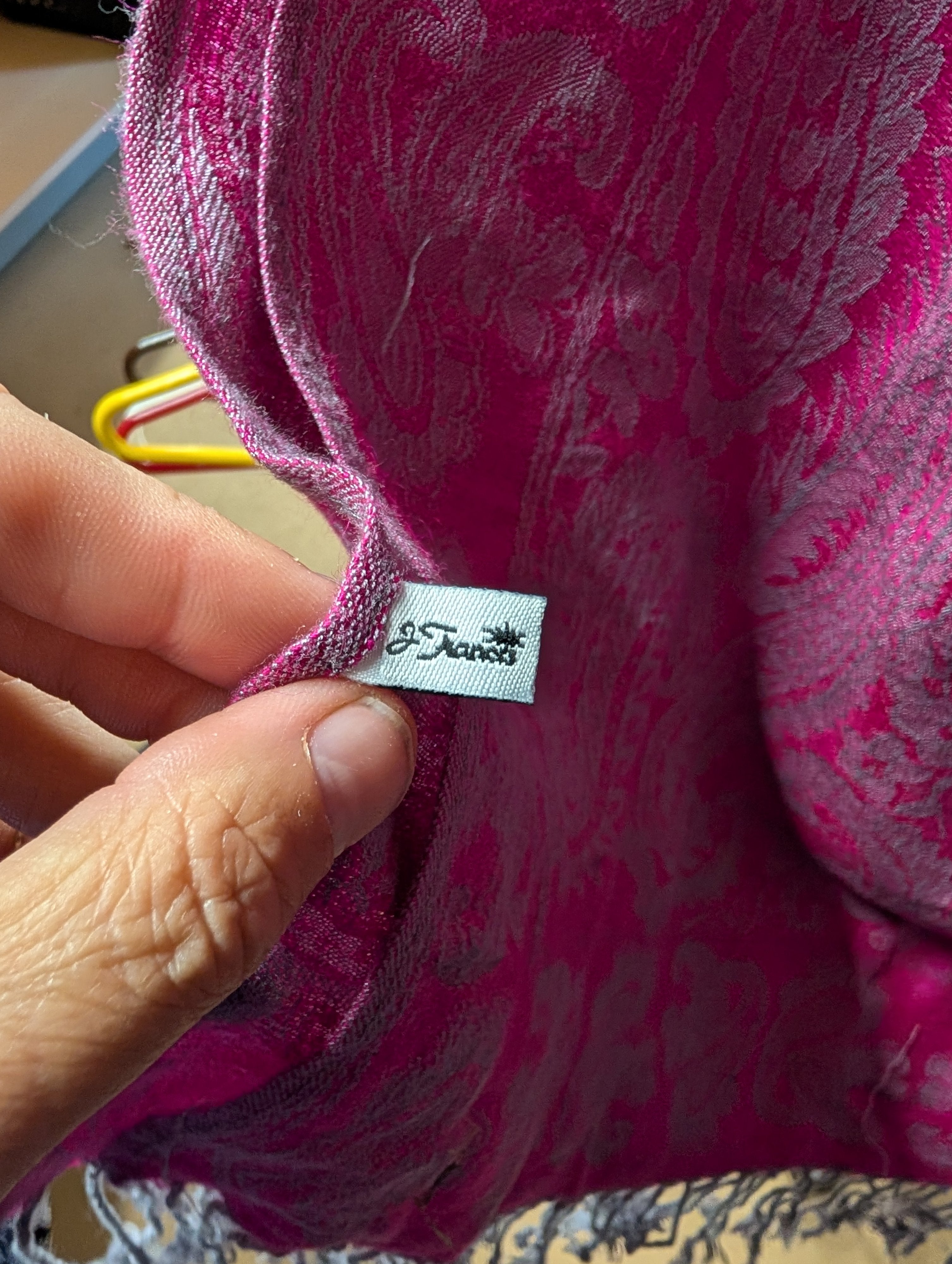 J. Franco Pink Paisley Scarf - Image 2
