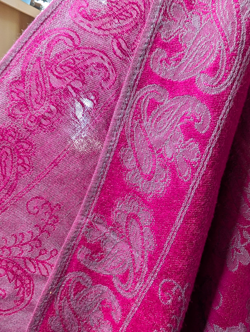 J. Franco Pink Paisley Scarf - Image 3