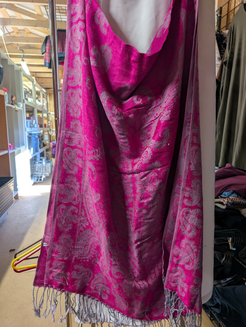 J. Franco Pink Paisley Scarf - Image 4
