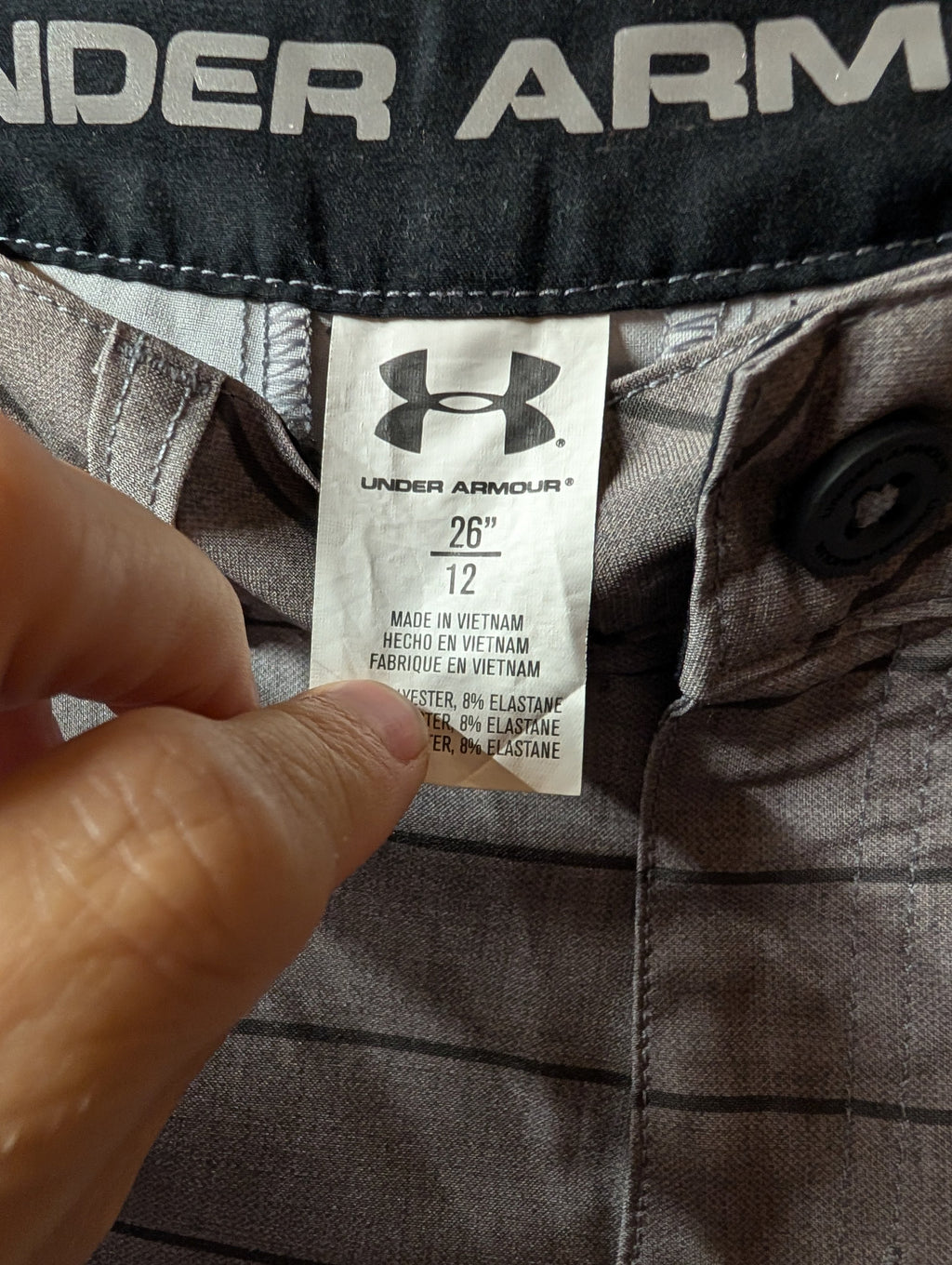 Under Armour Men's Striped Shorts Size 12 - Image 2