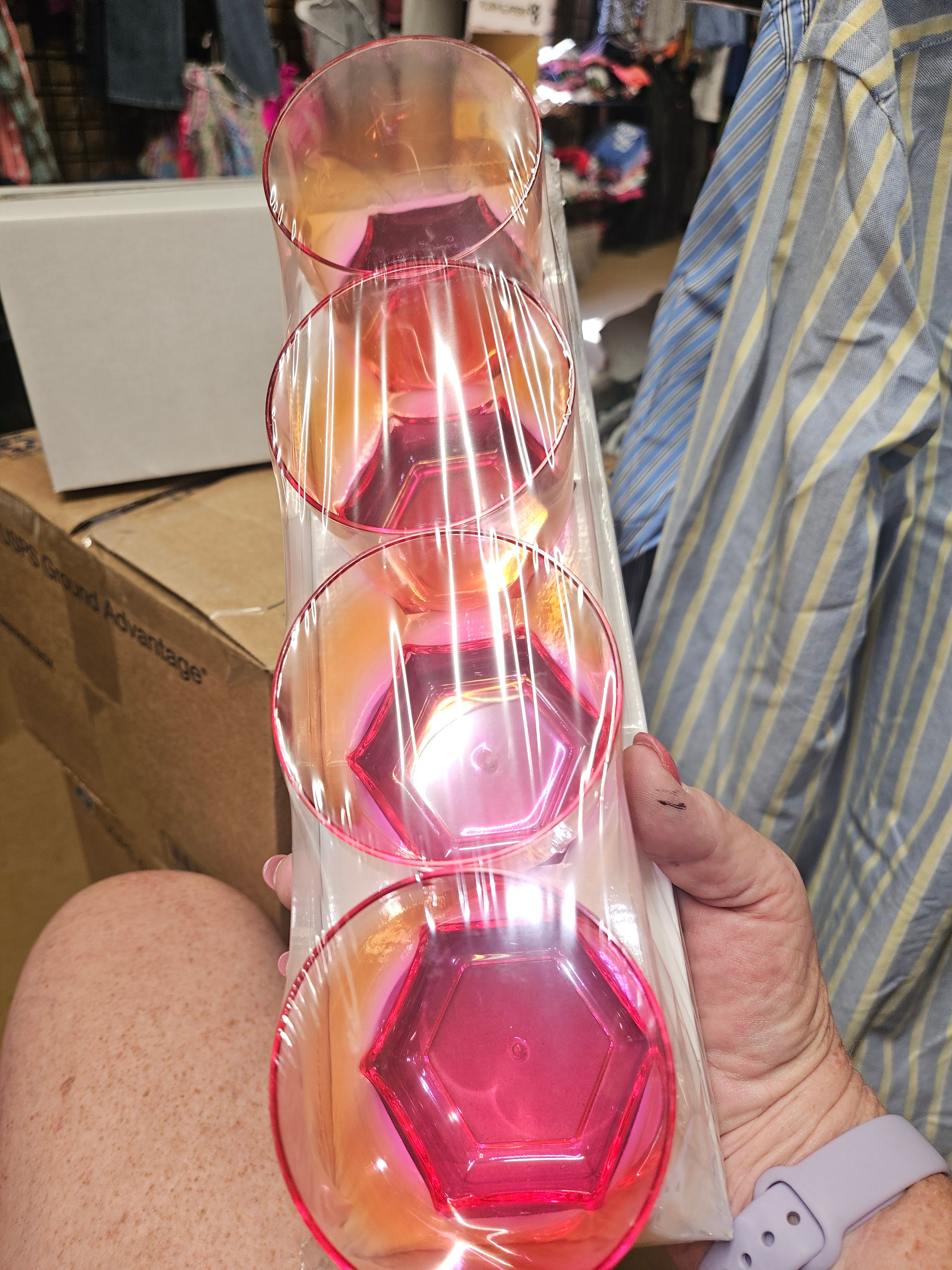 Set of 4 Gradient Orange to Pink Tumblers - Image 2