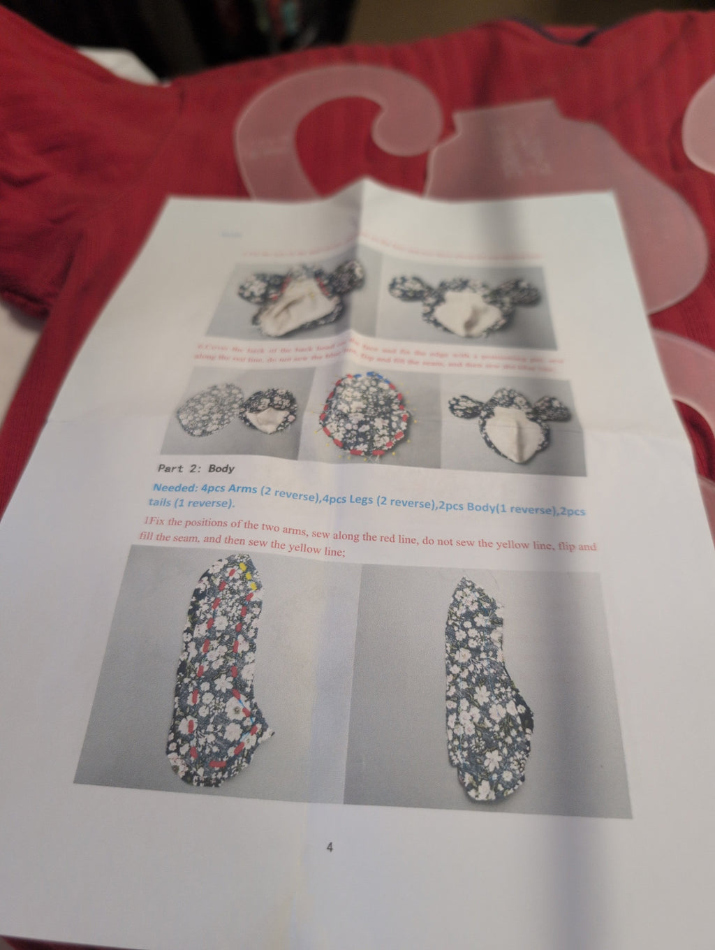 Sewing Pattern Template Set for Quilting and Crafting - Image 4