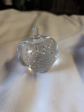 Glass Apple Paperweight with Bubble Design - Image 1