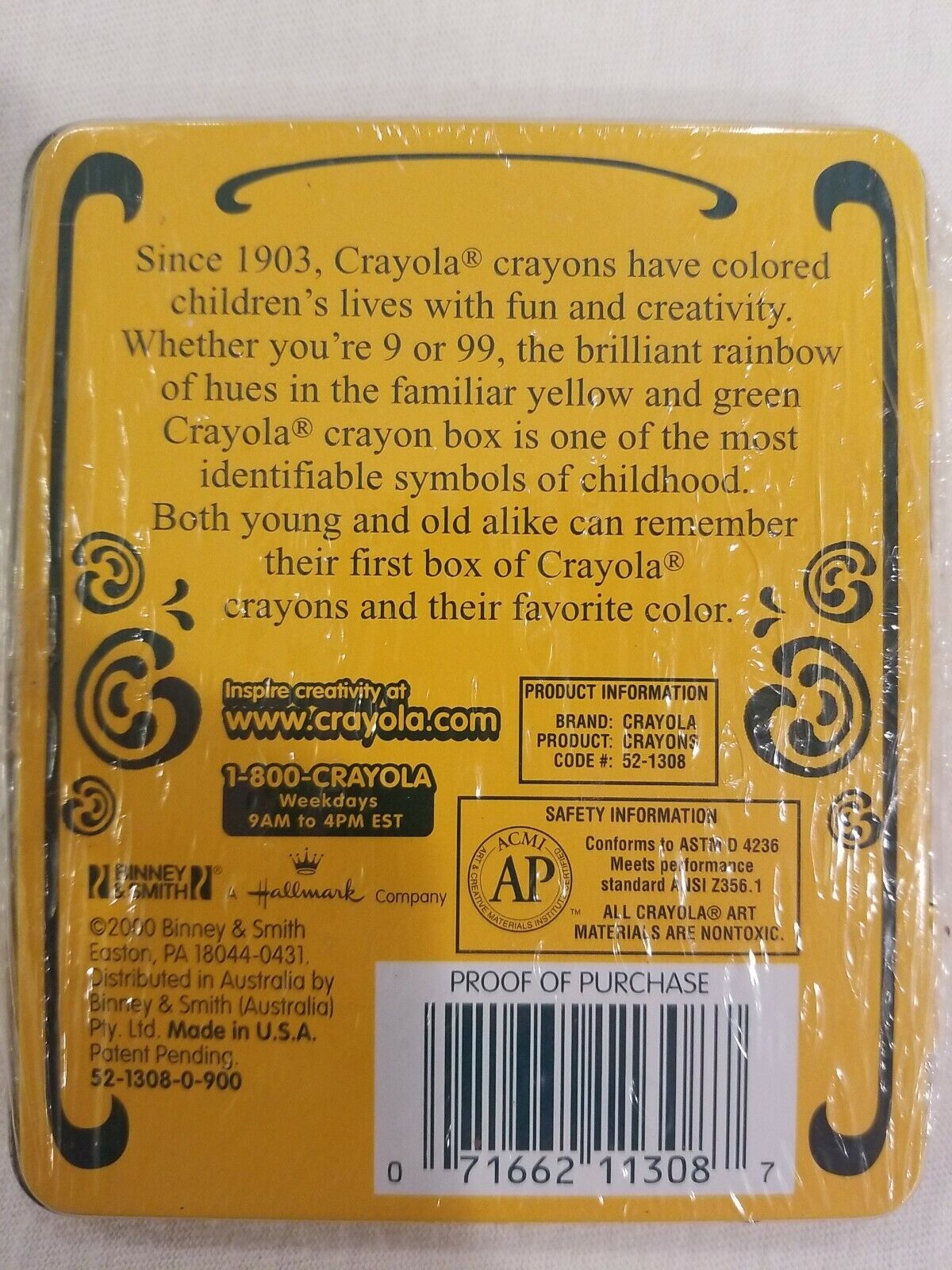 Vintage Crayola No. 8 Gold Medal School Crayons Tin - Image 4