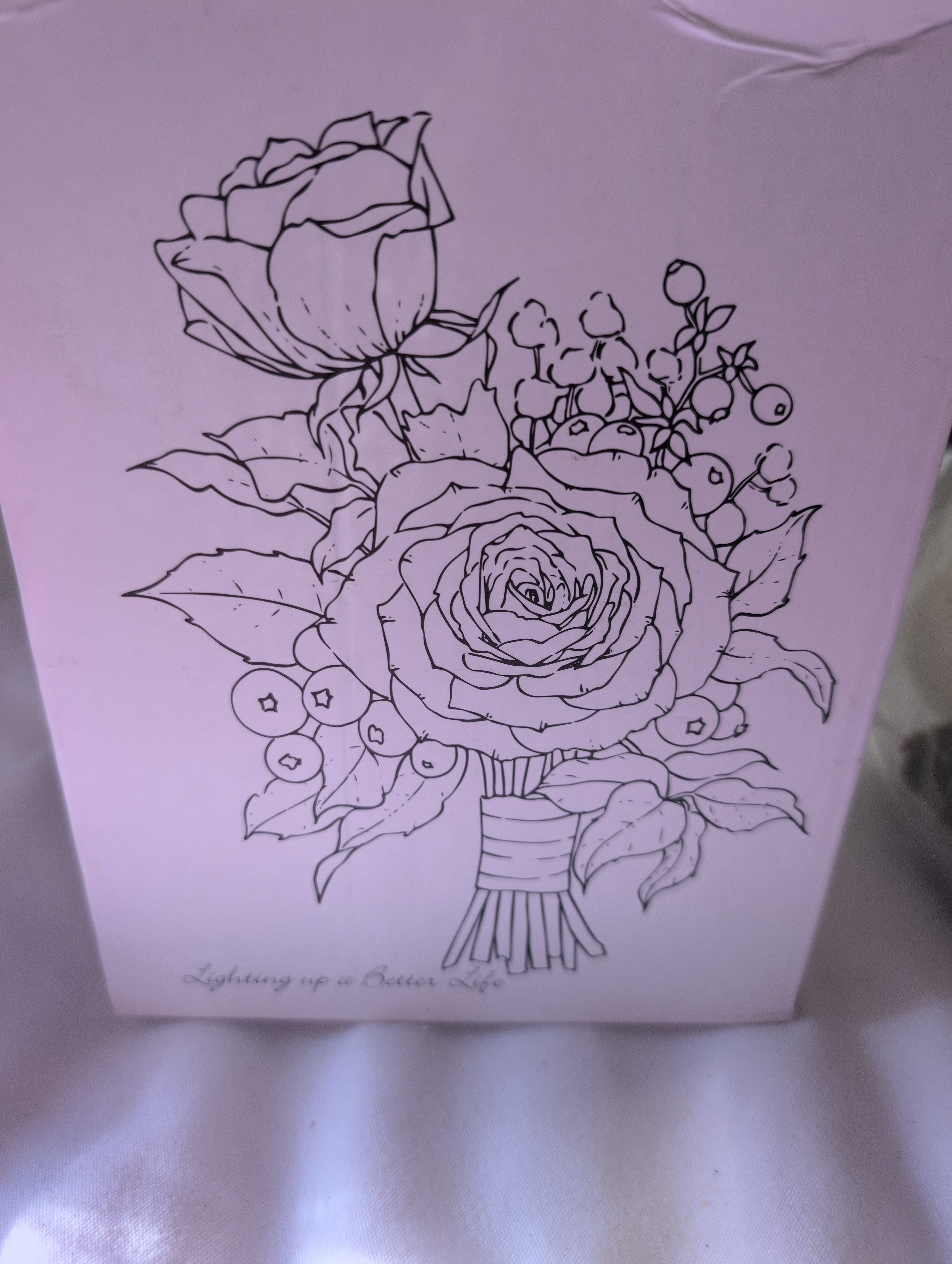 Artificial floral bouquet with lights - Image 2