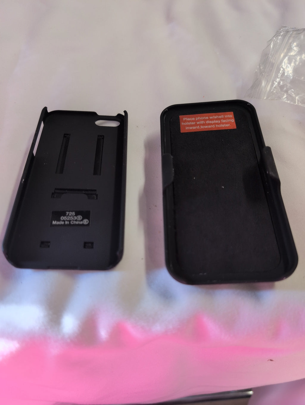 iphone mini Black Phone Holster Case with Belt Clip - Image 1