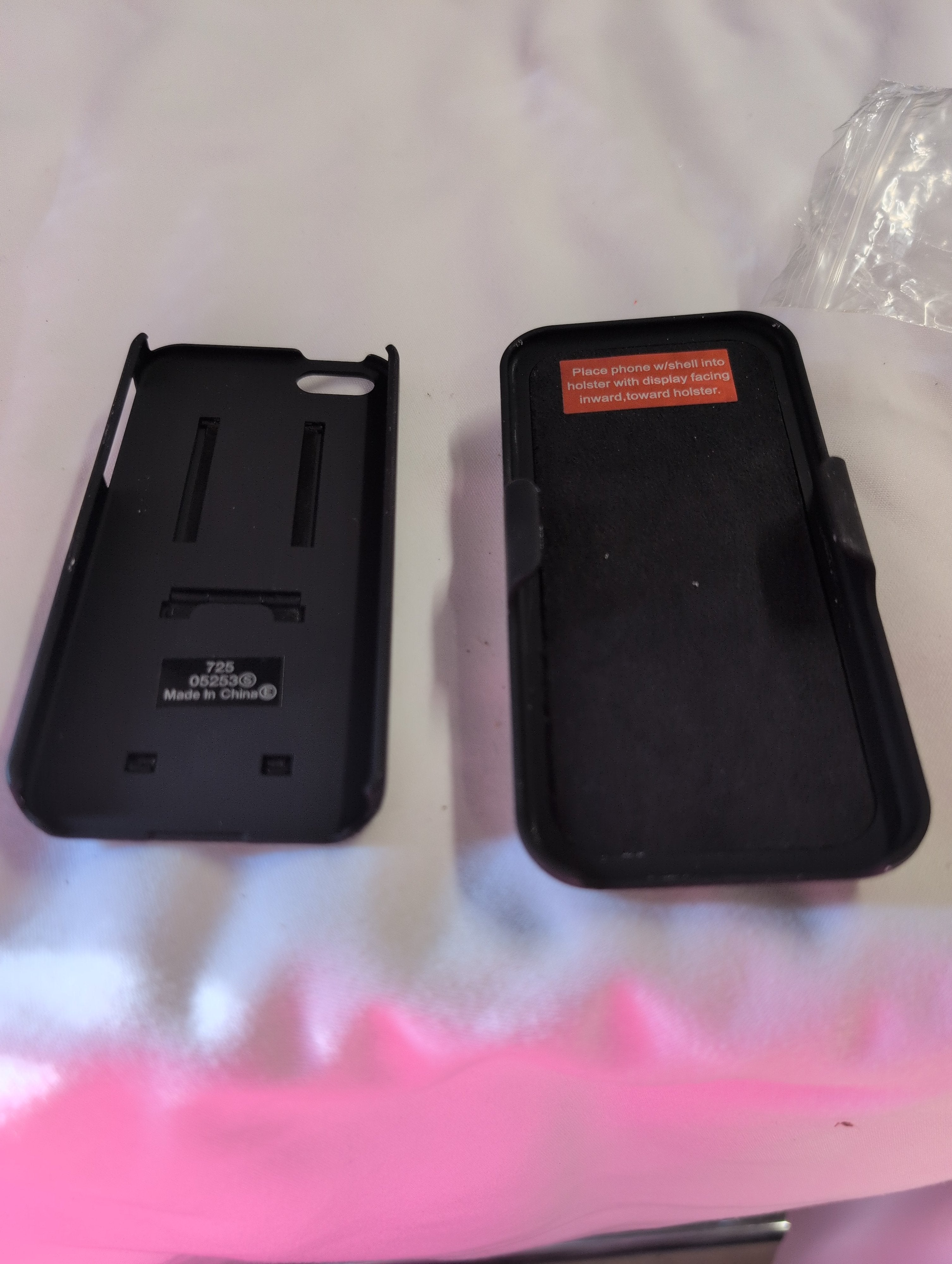 iphone mini Black Phone Holster Case with Belt Clip - Image 1