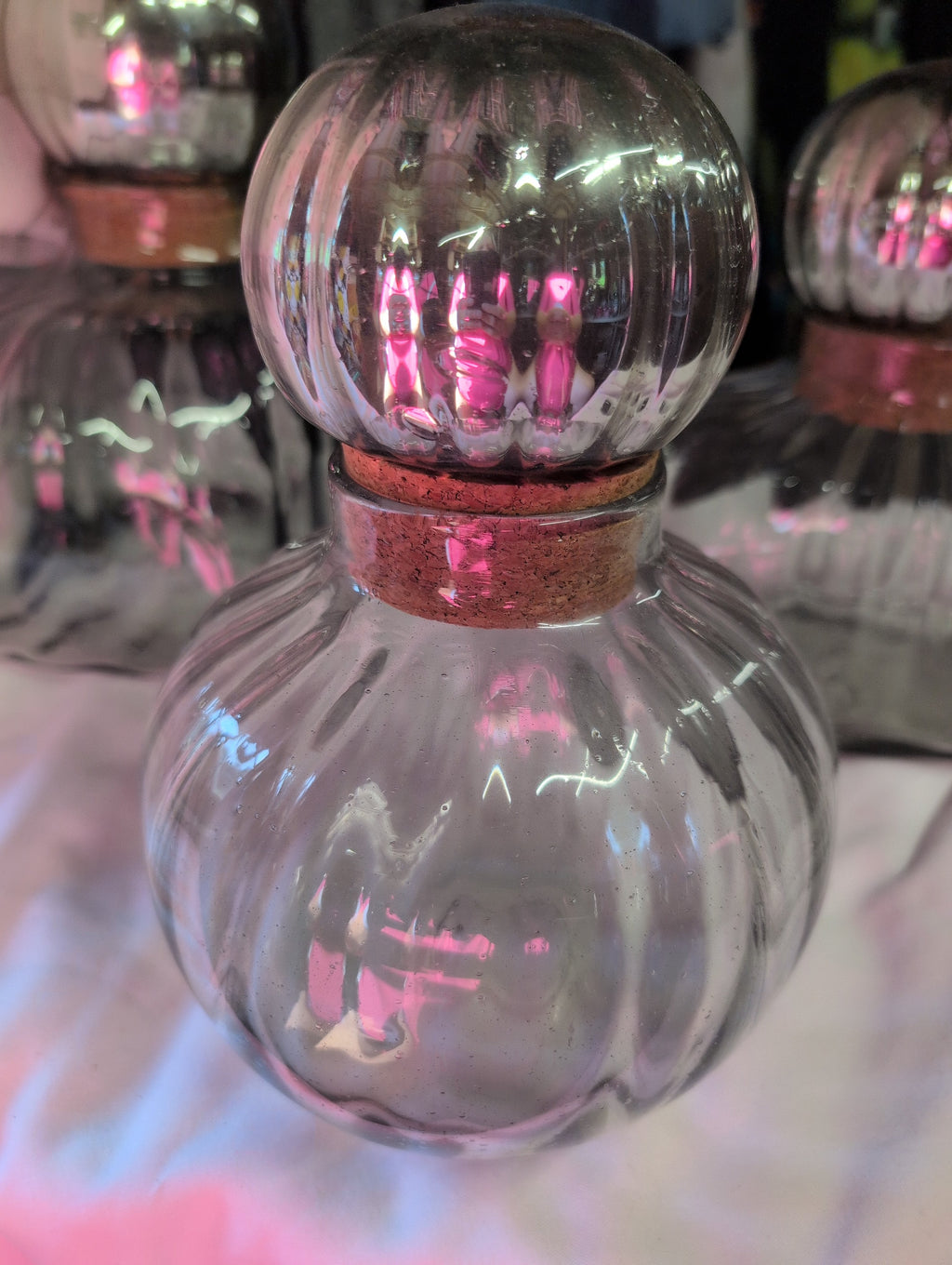 1980s Mexican blown glass decanter - Image 1