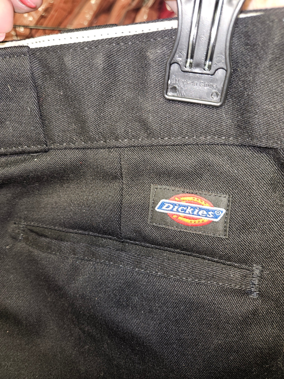 Dickies Mens Black Straight Leg Pants - Adult Size - Image 2