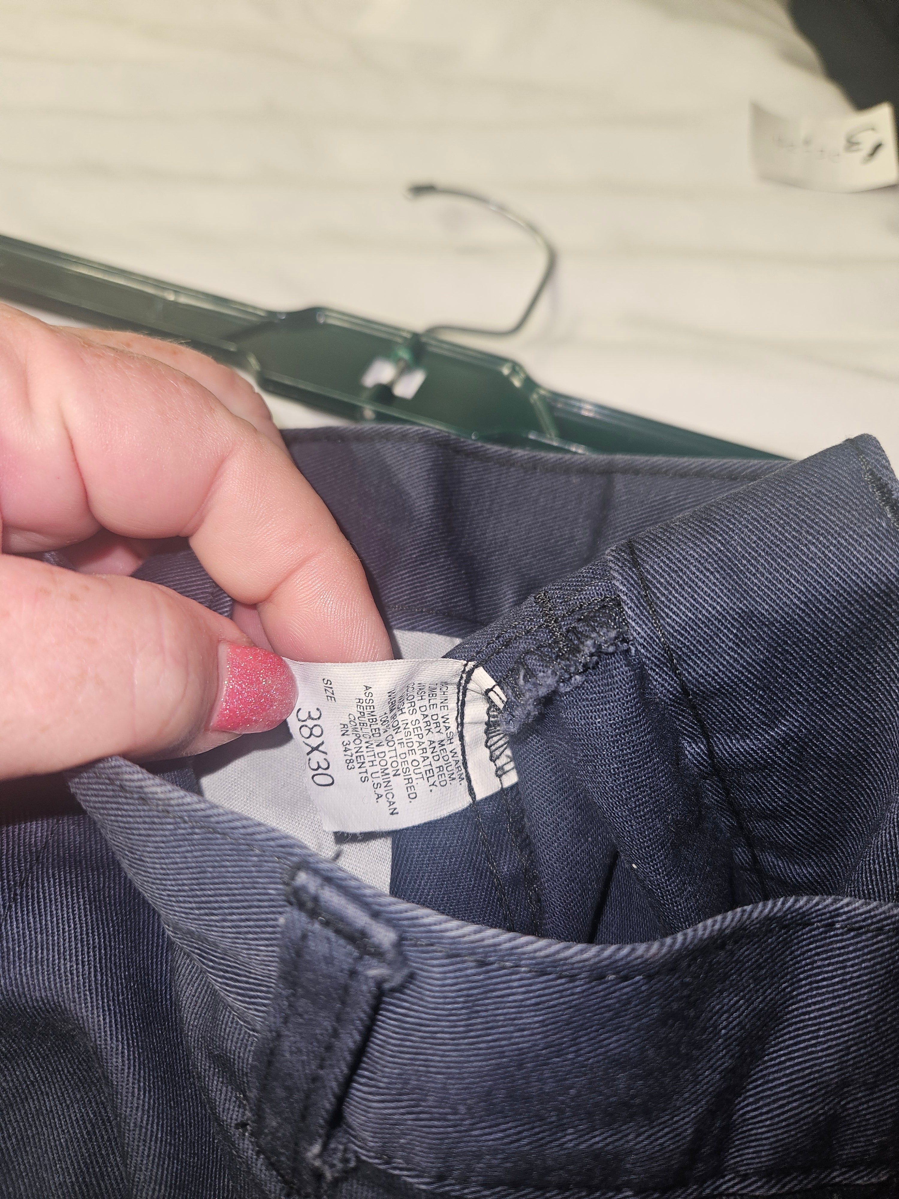 Men's Navy Dress Pants - Image 2
