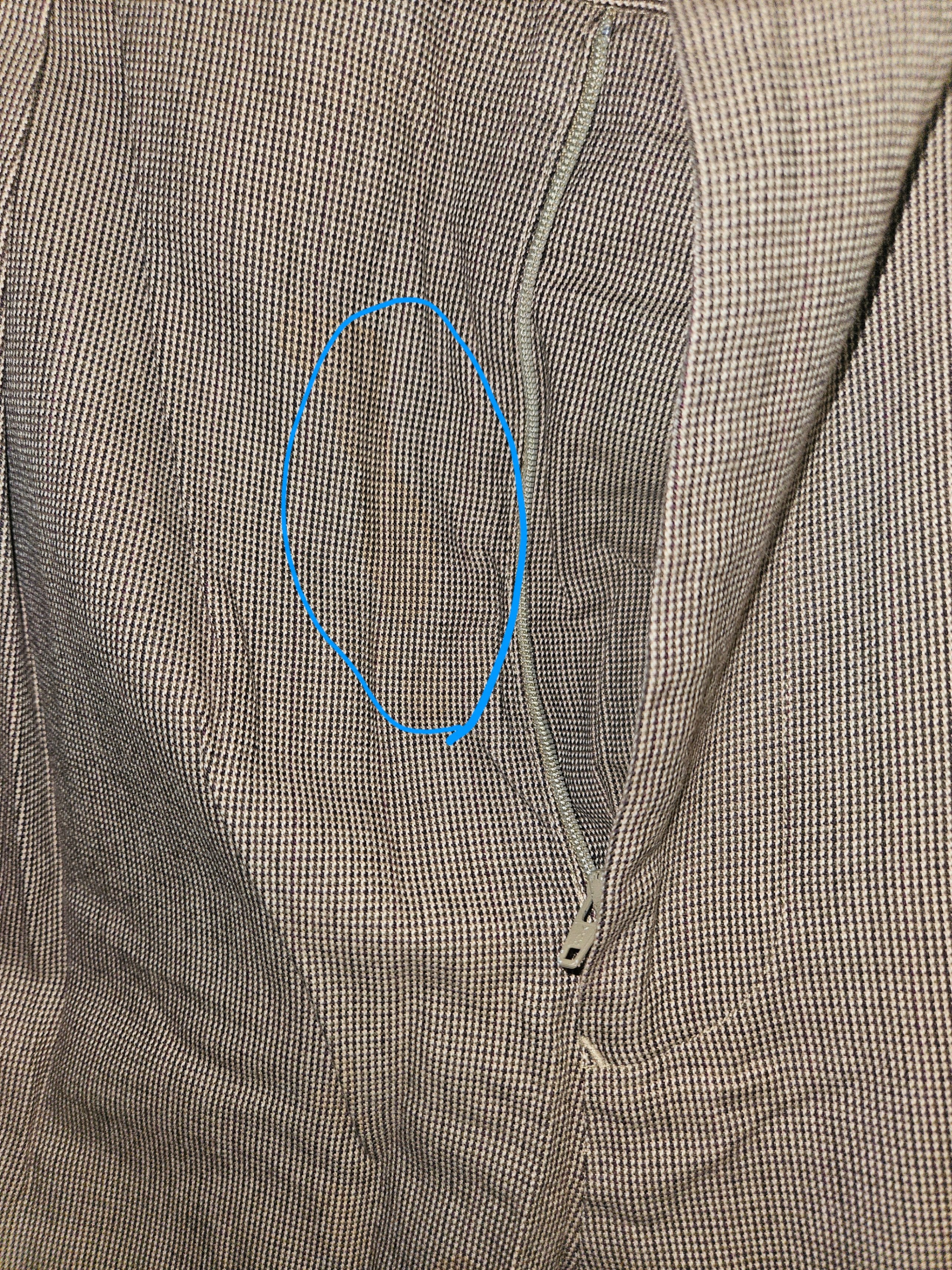 Men's Brown Checkered Dress Pants - Image 2