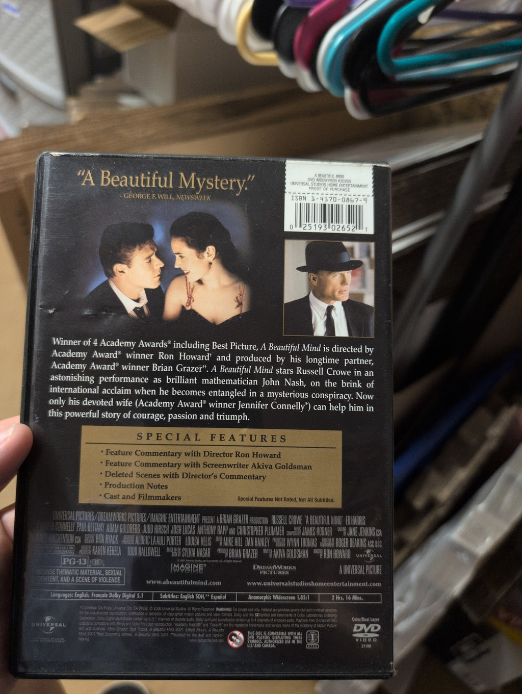 A Beautiful Mind (DVD Single Disc) [DVD] - Image 2