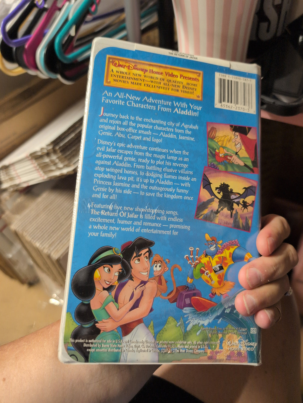 The Return of Jafar (VHS  1994) Clam Shell Edition unopened - Image 3