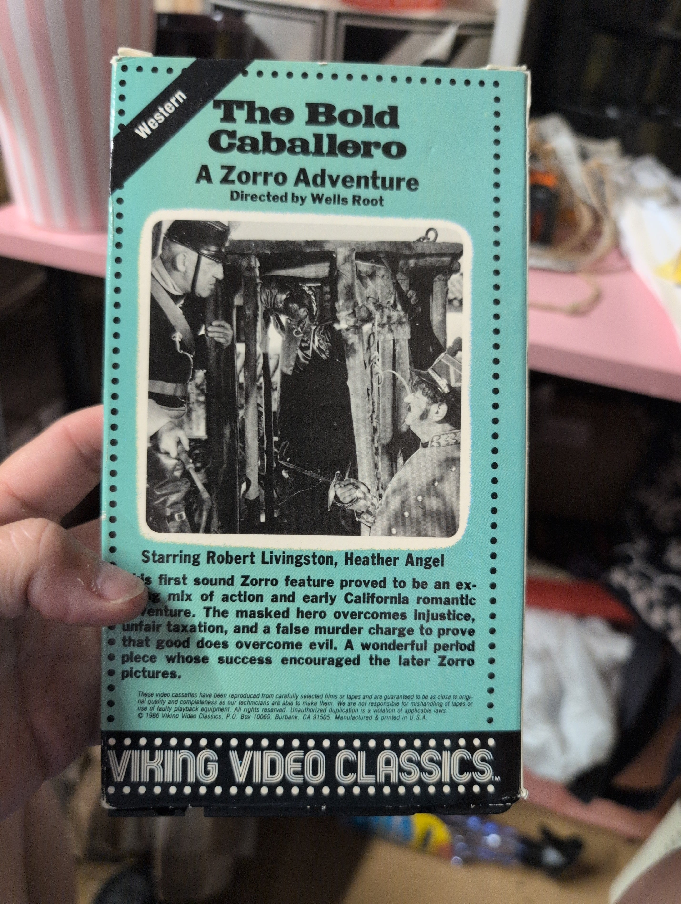 The Bold Caballero VHS Western Adventure by Burbank Video - Image 4