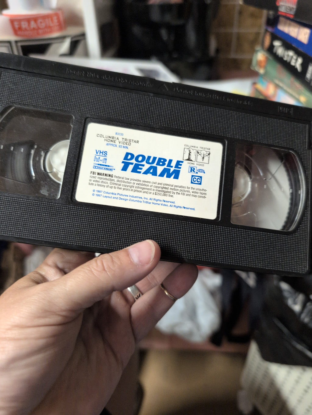 Double Team VHS Movie Van Damme Rodman Action - Image 2
