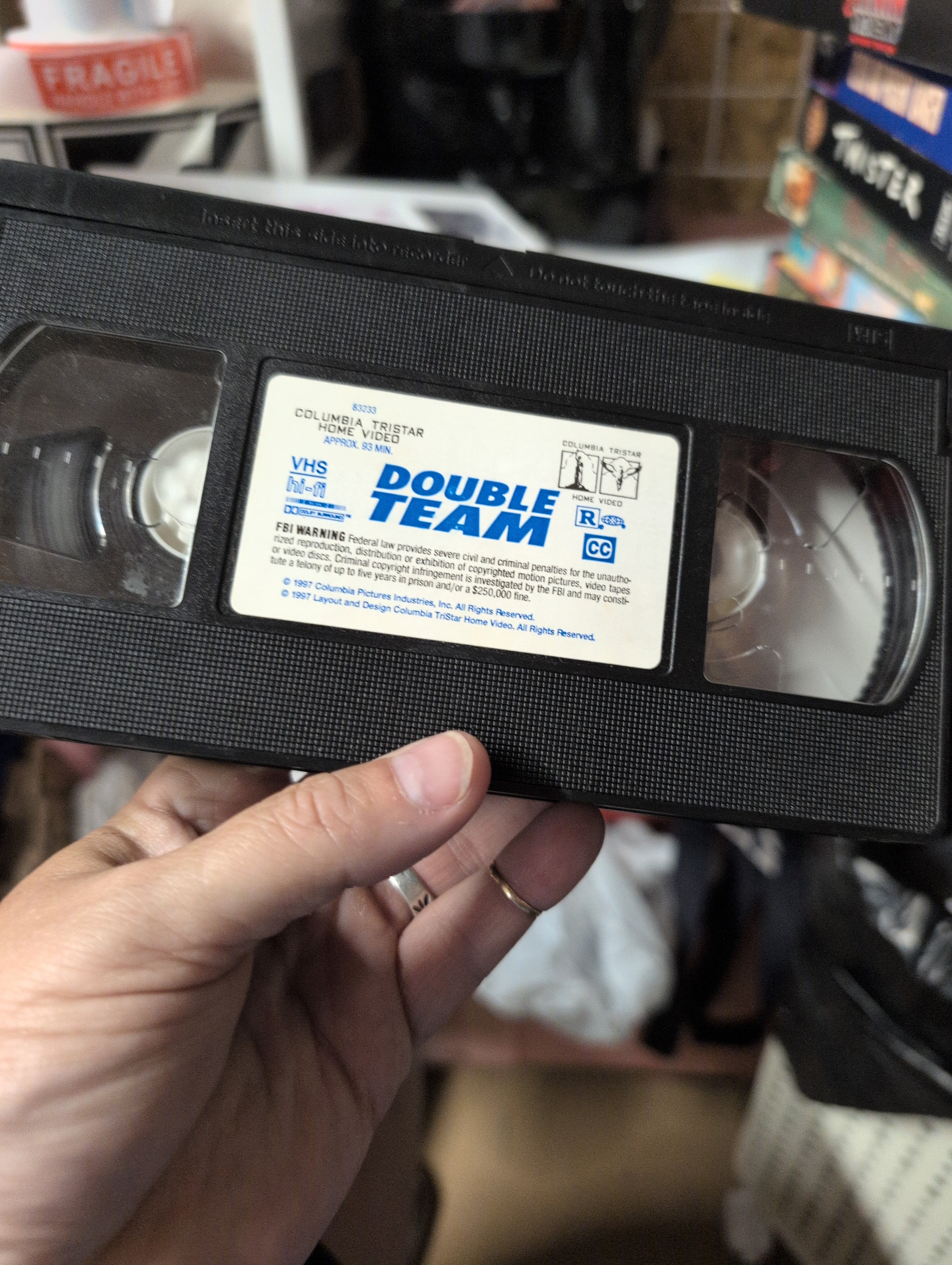 Double Team VHS Movie Van Damme Rodman Action - Image 2