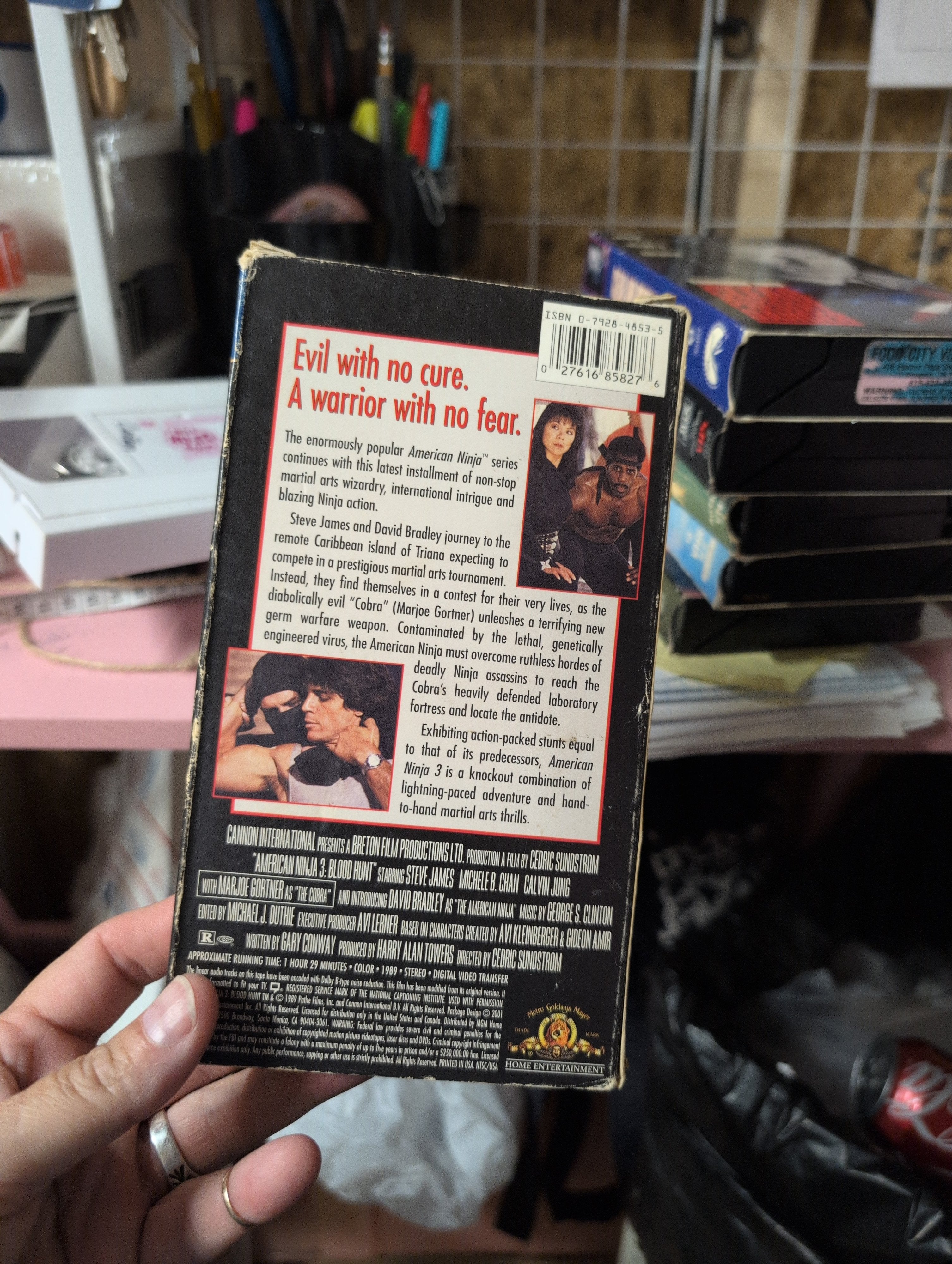 American Ninja 3: Blood Hunt VHS MGM Movie Time - Image 2