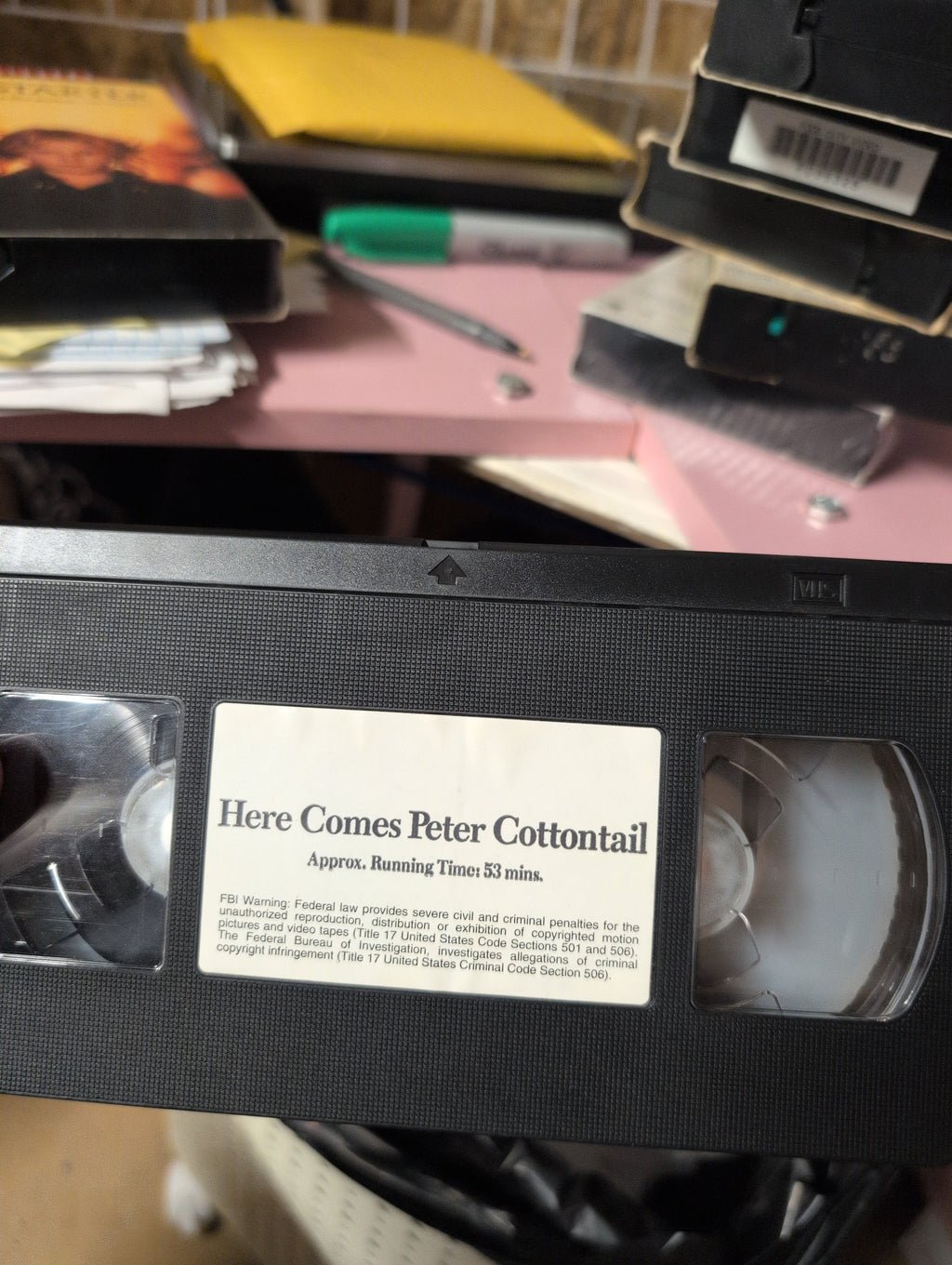 Here Comes Peter Cottontail VHS Golden Books Family Entertainment - Image 3