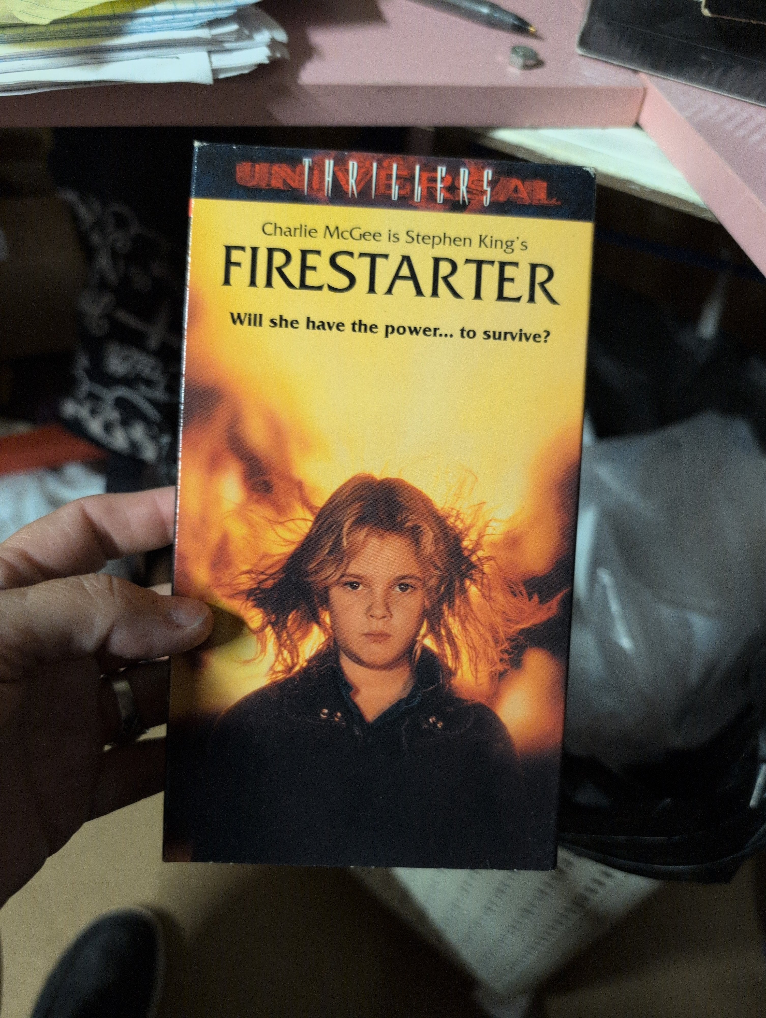 Firestarter VHS Stephen King Universal Thriller - Image 1