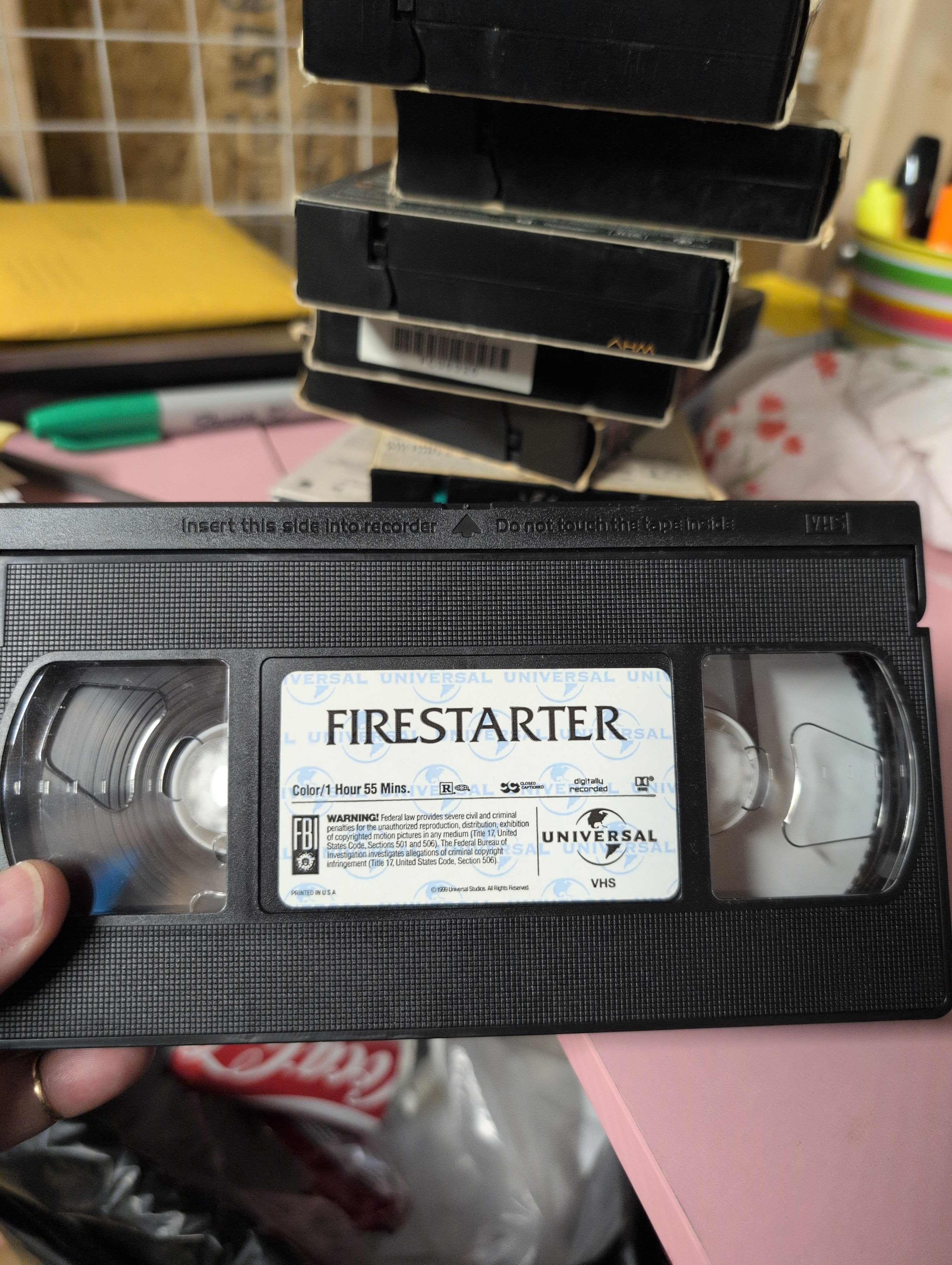 Firestarter VHS Stephen King Universal Thriller - Image 3
