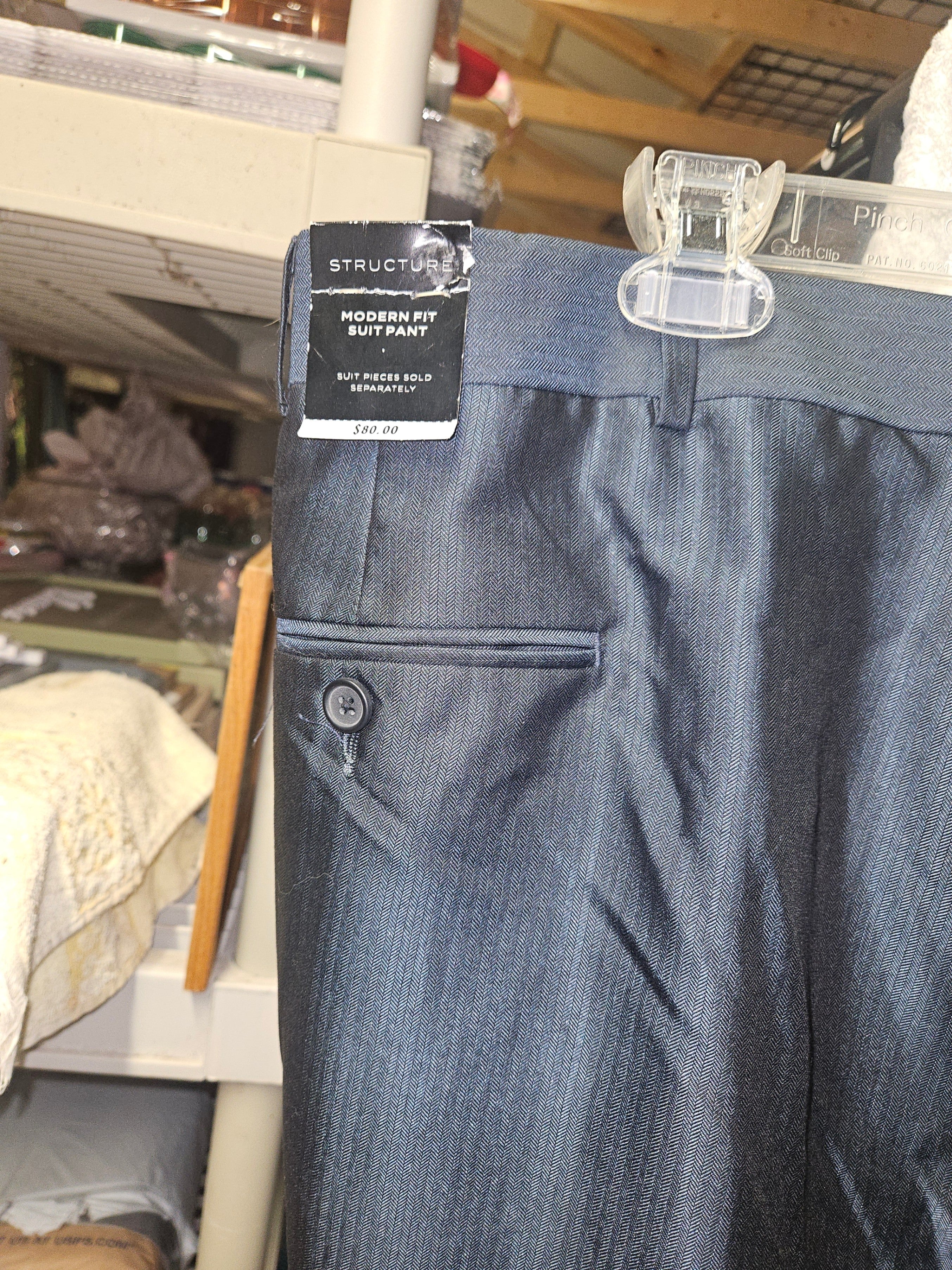 Men's Dress Pants in Dark Gray - Image 2