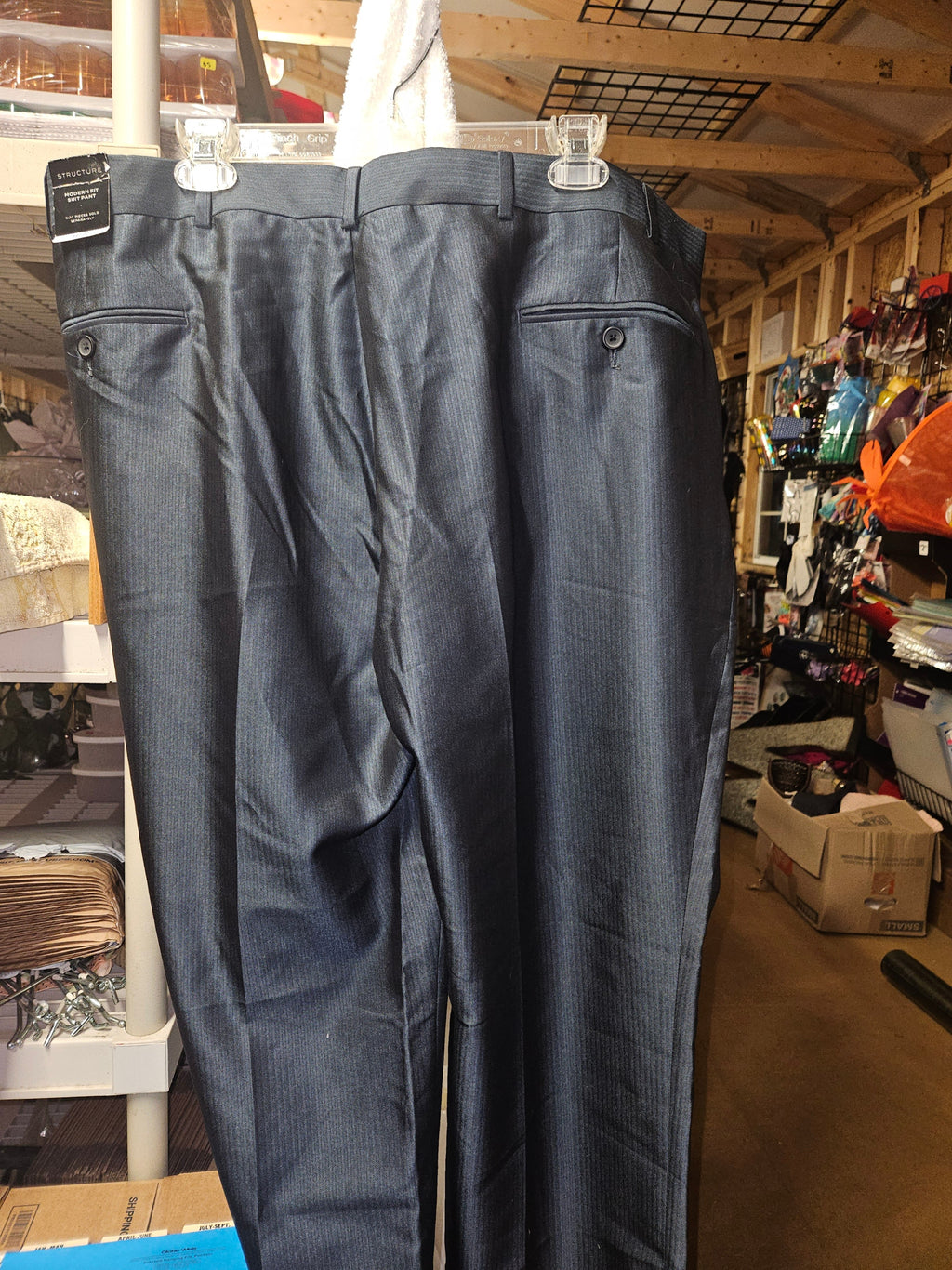 Men's Dress Pants in Dark Gray - Image 3