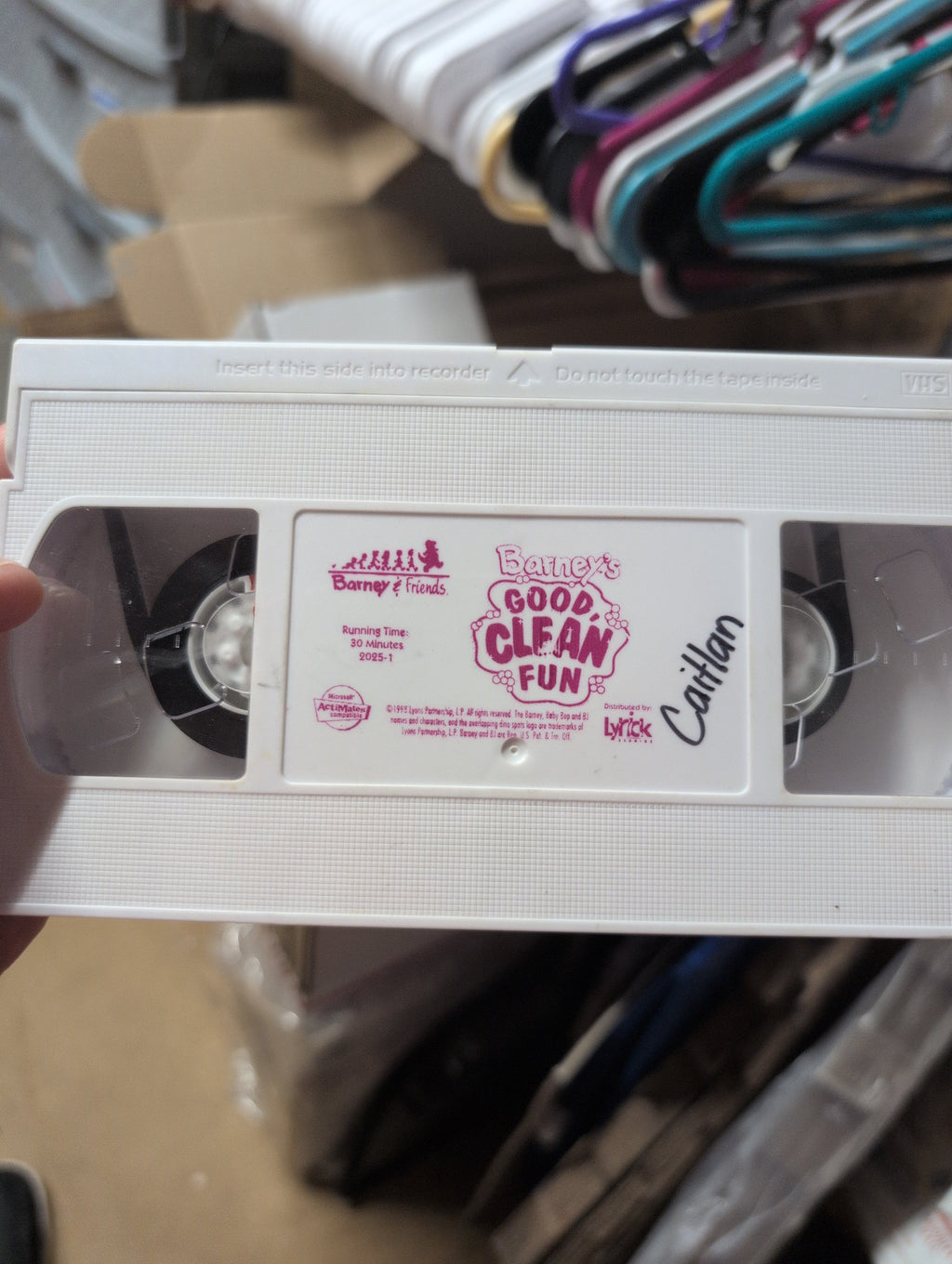 Barney & Friends VHS Tape Good Clean Fun 1991 (no case) - Image 1