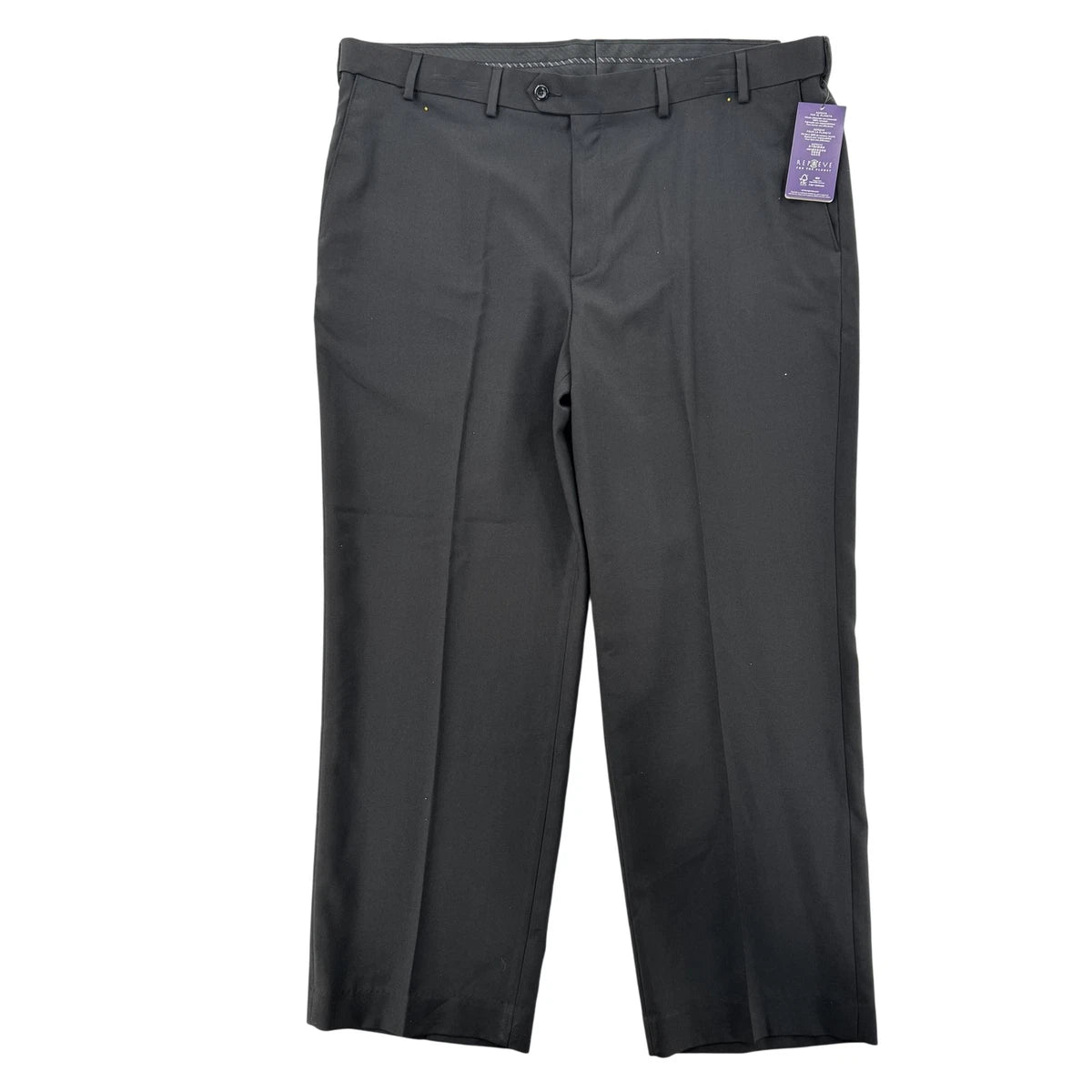 Covington Men's Flat-Front Dress Pants, Size: 40x30, Grey - Image 6