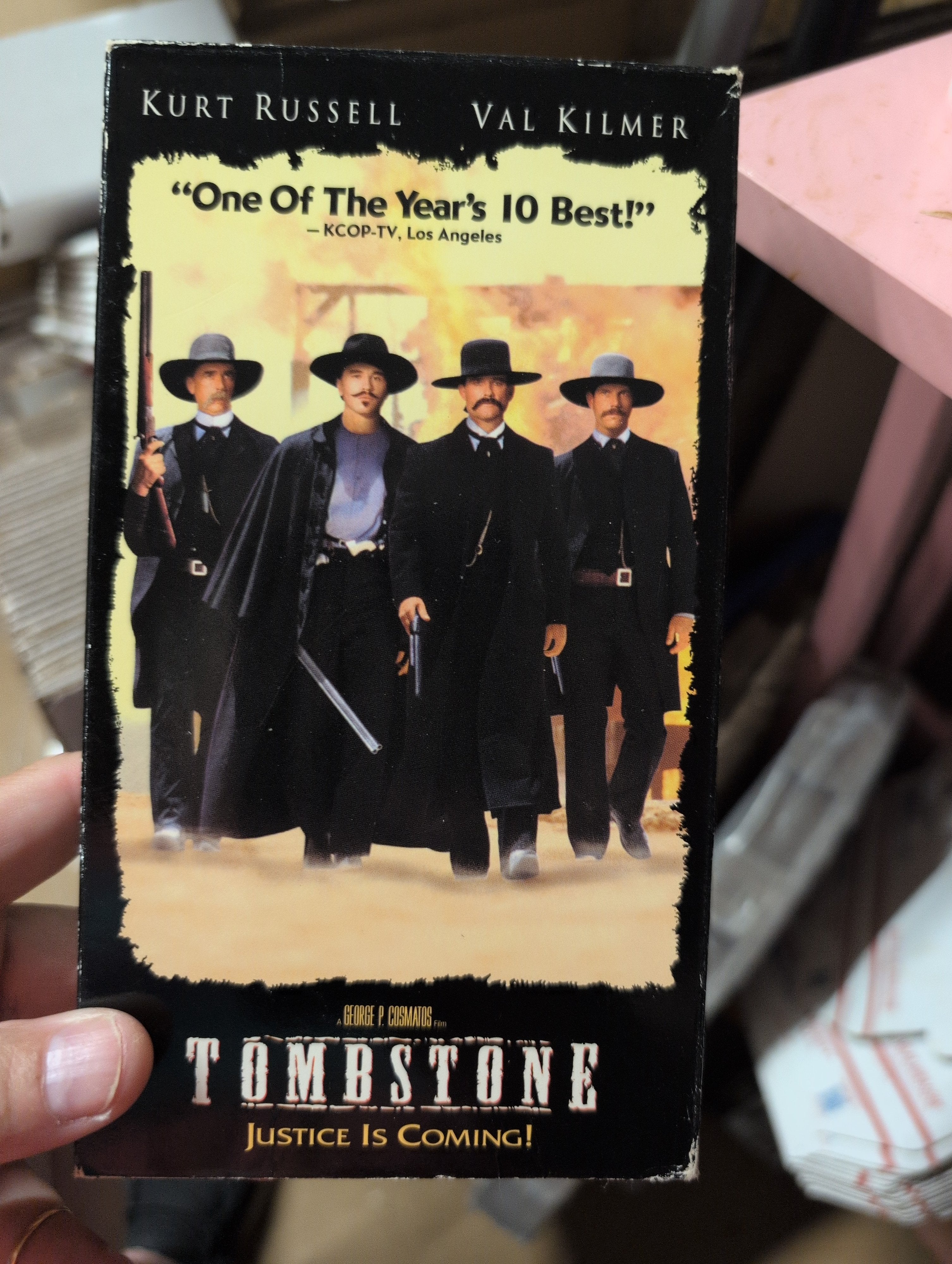 Tombstone VHS Movie Kurt Russell Val Kilmer - Image 1