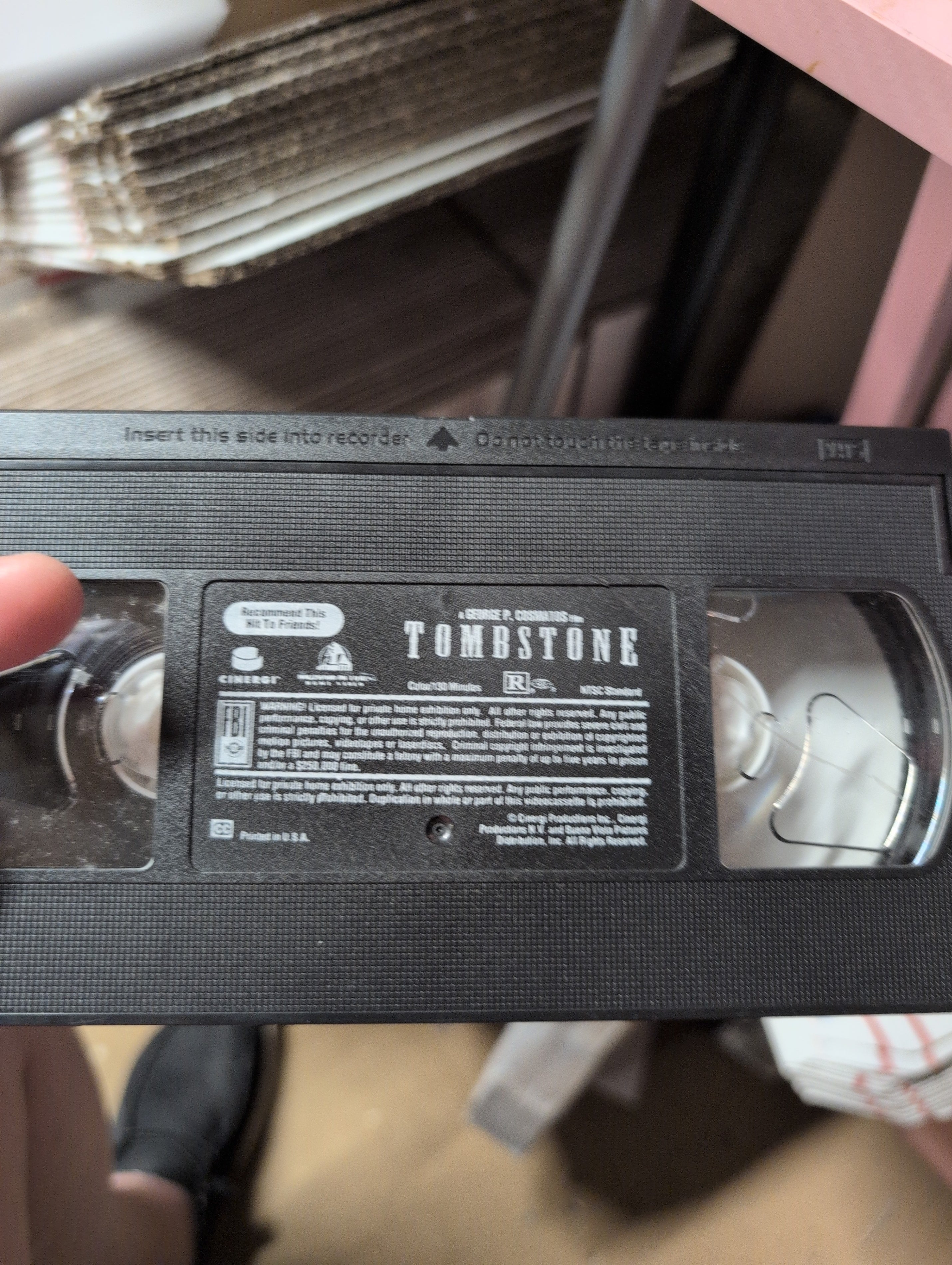 Tombstone VHS Movie Kurt Russell Val Kilmer - Image 2