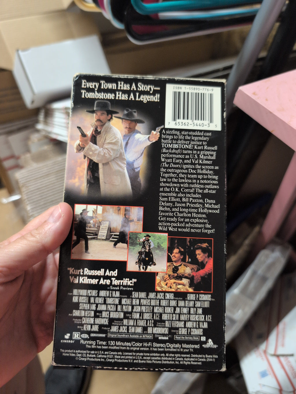 Tombstone VHS Movie Kurt Russell Val Kilmer - Image 4