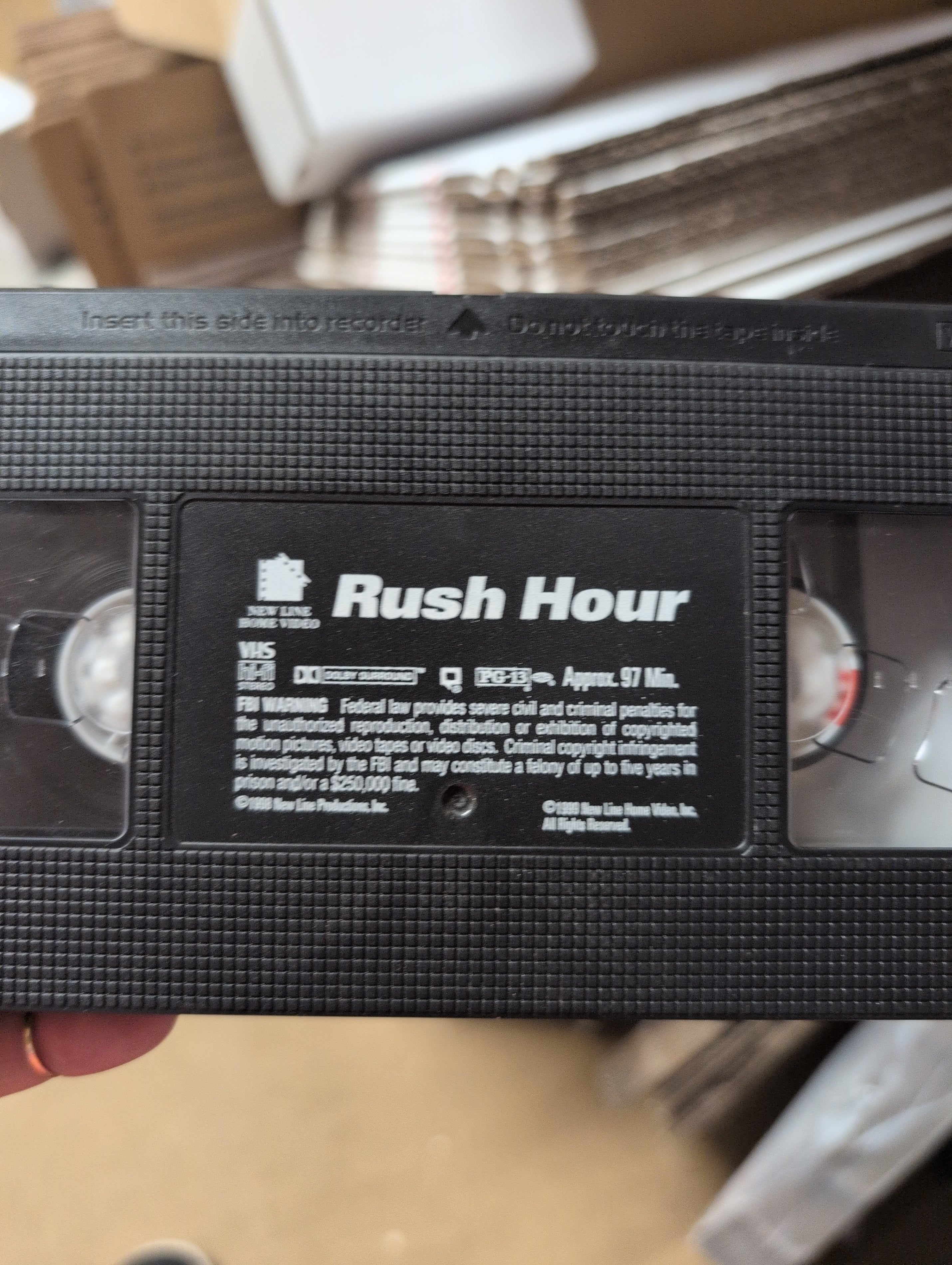 Rush Hour VHS Tape New Line Home Video 1998 no case - Image 1