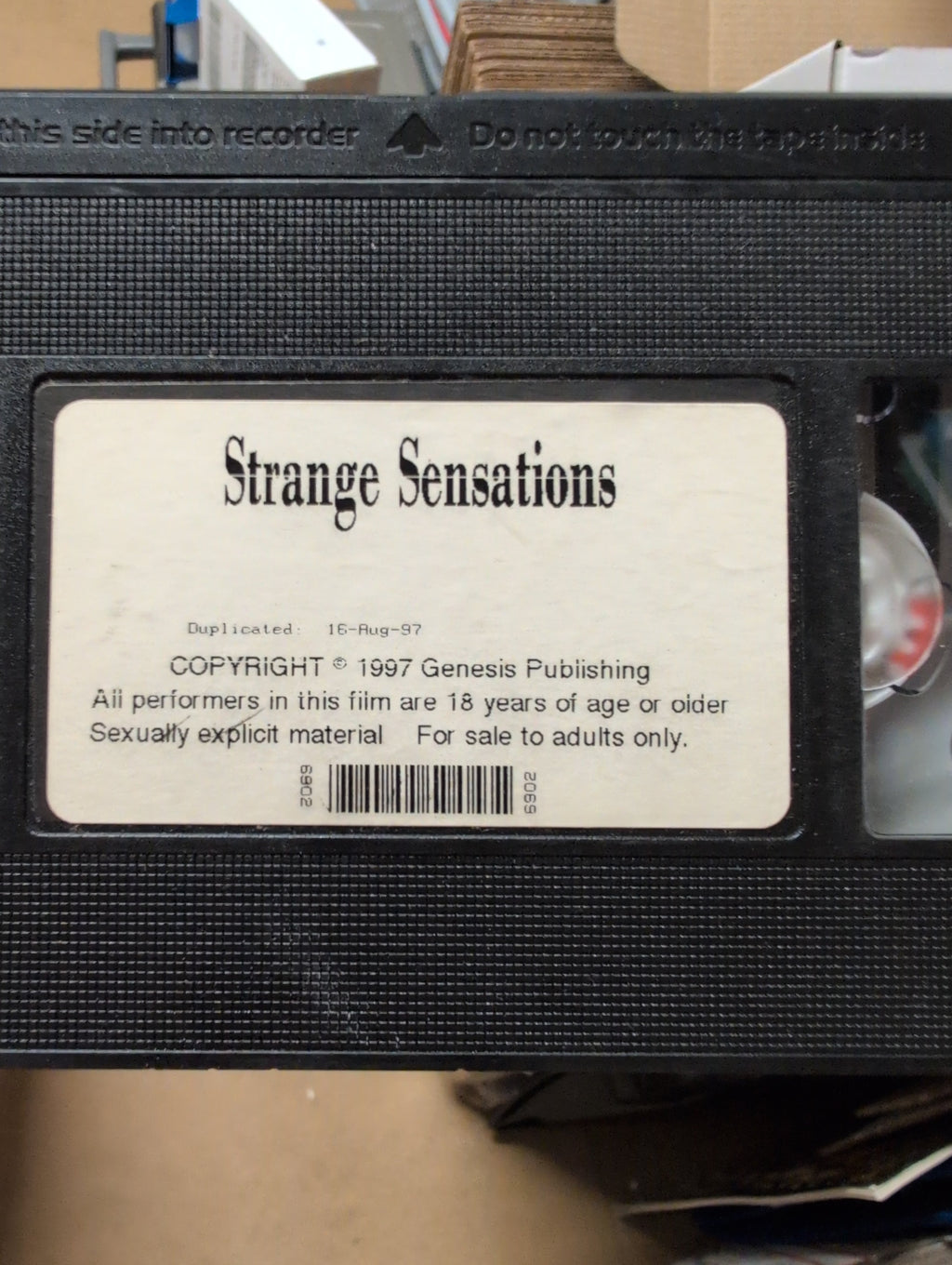 Strange Sensations VHS Tape 1997 Genesis Publishing no case - Image 1