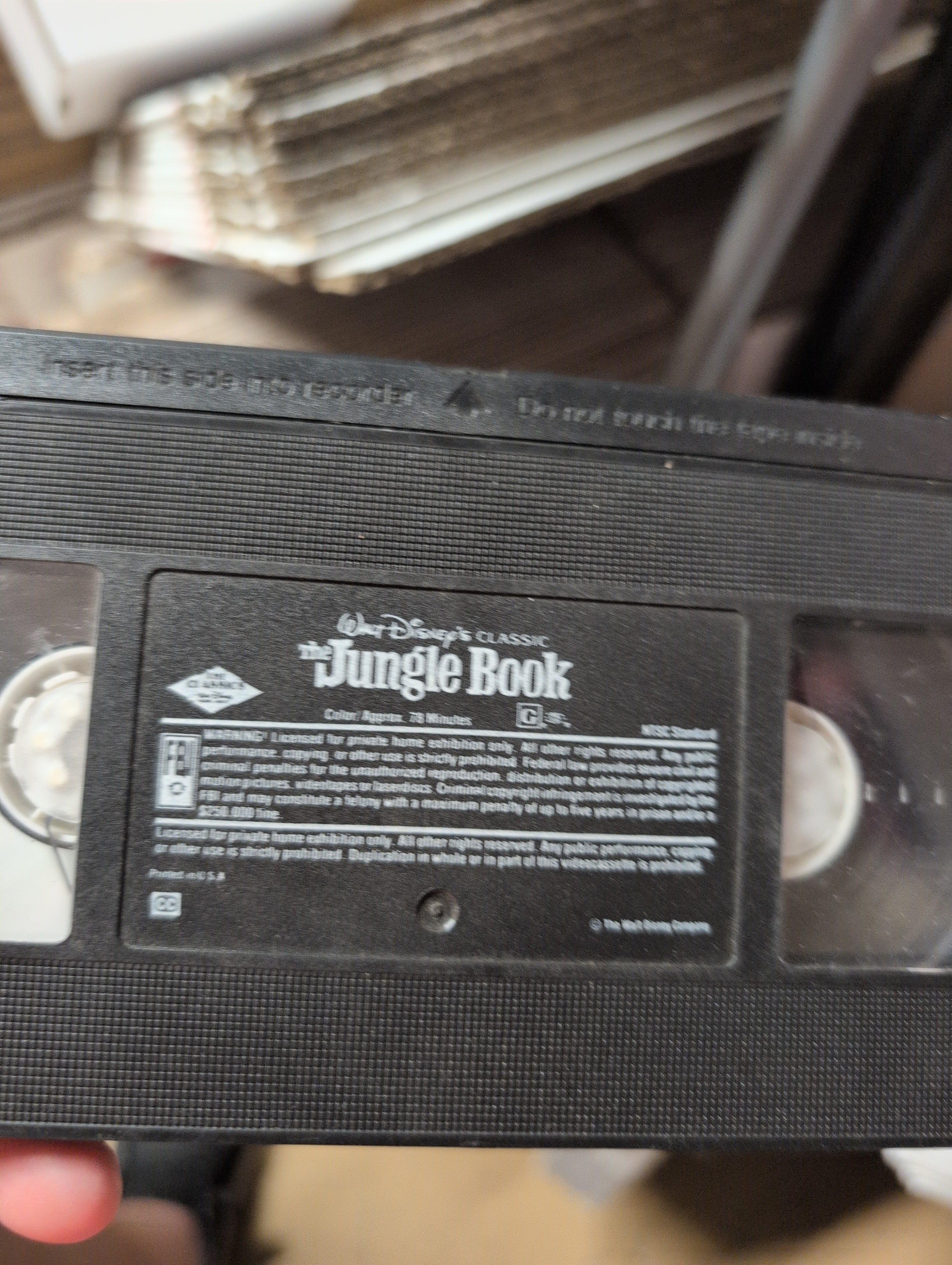Disney's The Jungle Book VHS Classic Family Movie no case - Image 1