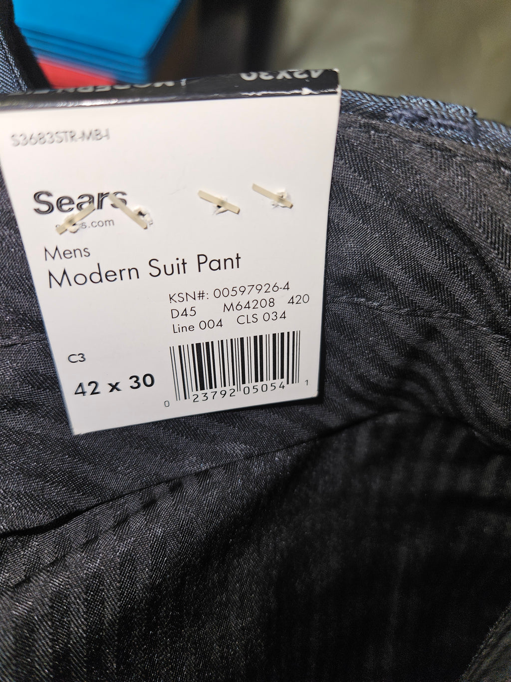 Men's Dress Pants Black Pinstripe - Image 3