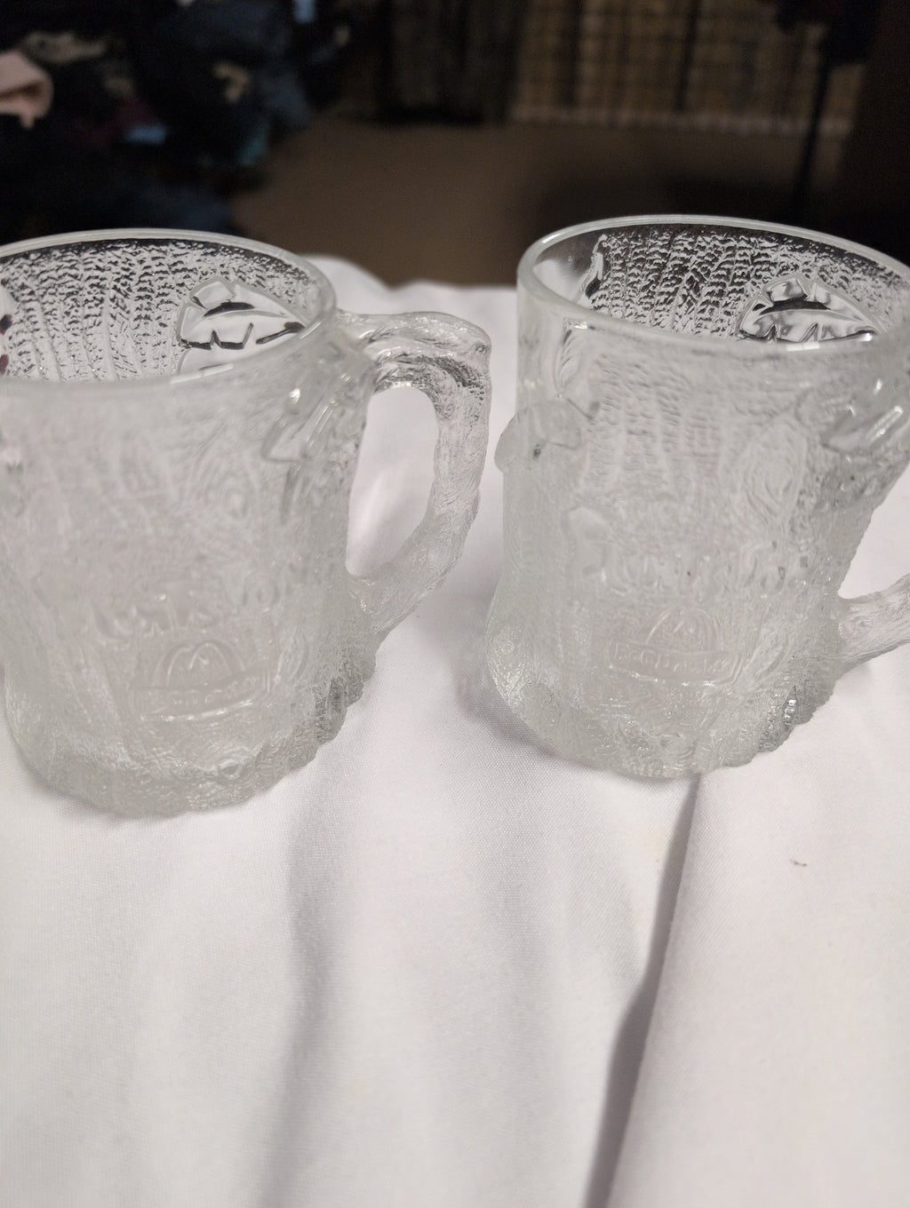 Set of 2 Vintage McDonald's Camp Snoopy Glass Mugs Set - Image 1