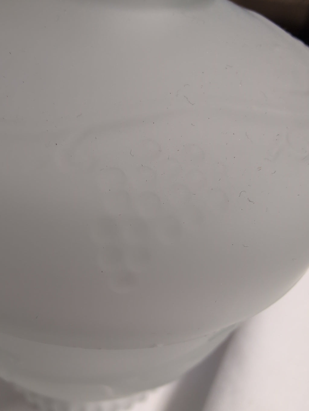 Vintage Frosted Glass Covered Dish with Lid - Image 3