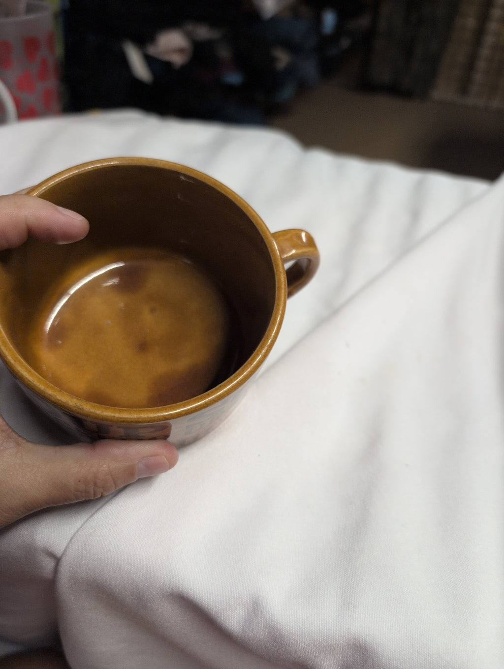 Vintage Ceramic Soup Mug with Handle - Image 3