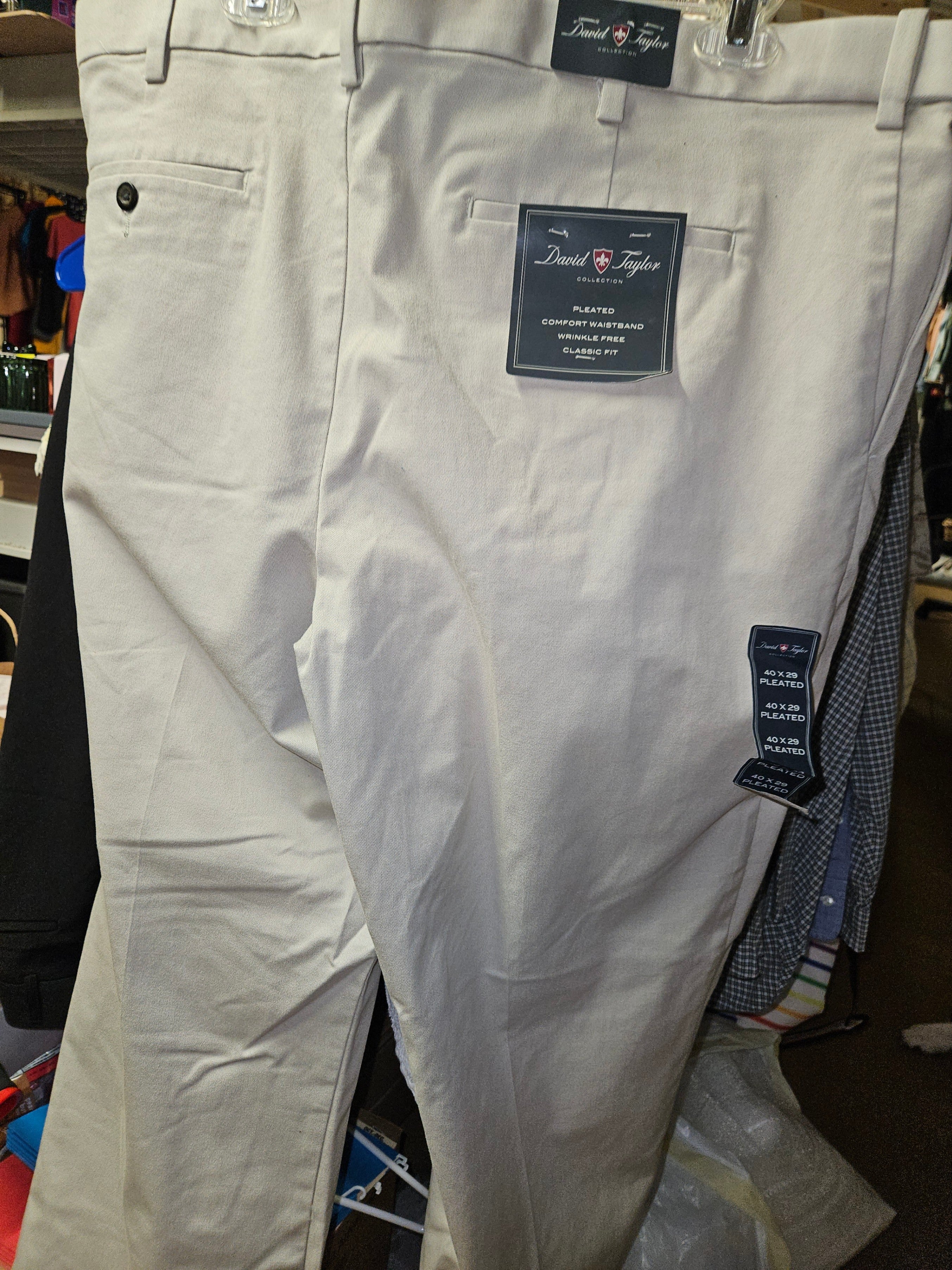 David Taylor Collection Men's Pants 40x29 Cotton - Image 4