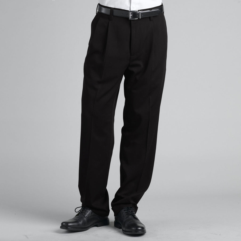 Covington Men's Pleated Front Dress Pants, Size: 42x30, Black - Image 2