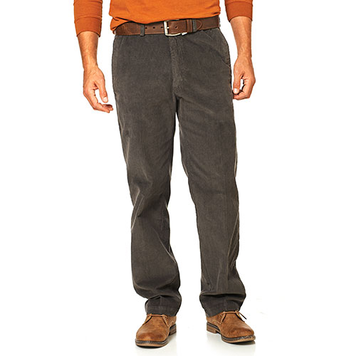 Haggar(r) Classic Fit Flat Front Corduroy 42x29, Carmel - Image 1