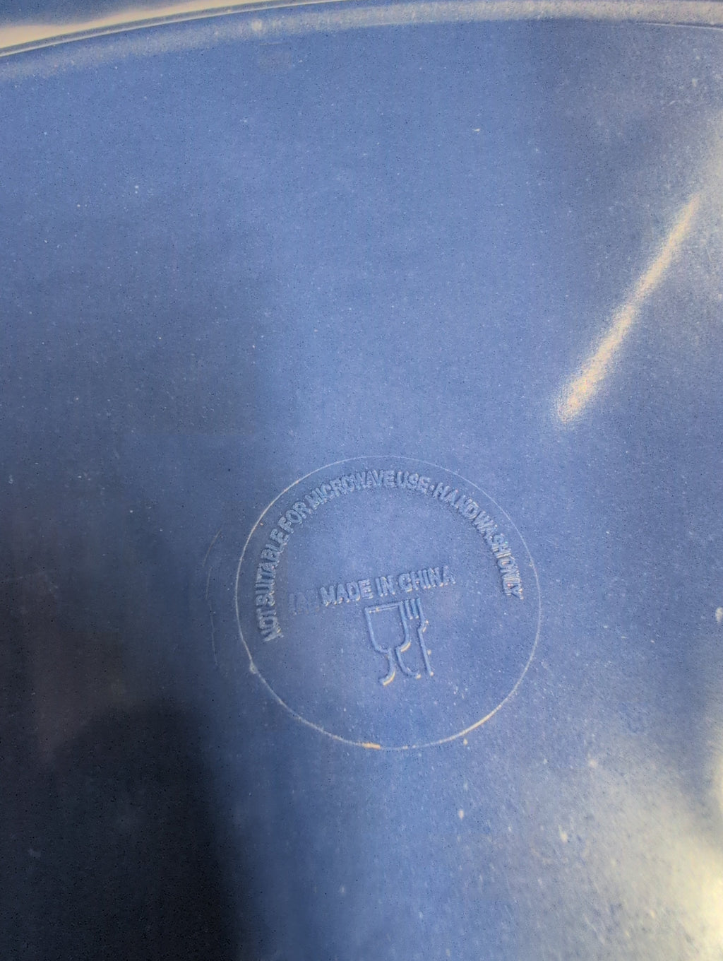Decorative Blue Ceramic Plate with Intricate Pattern - Image 3
