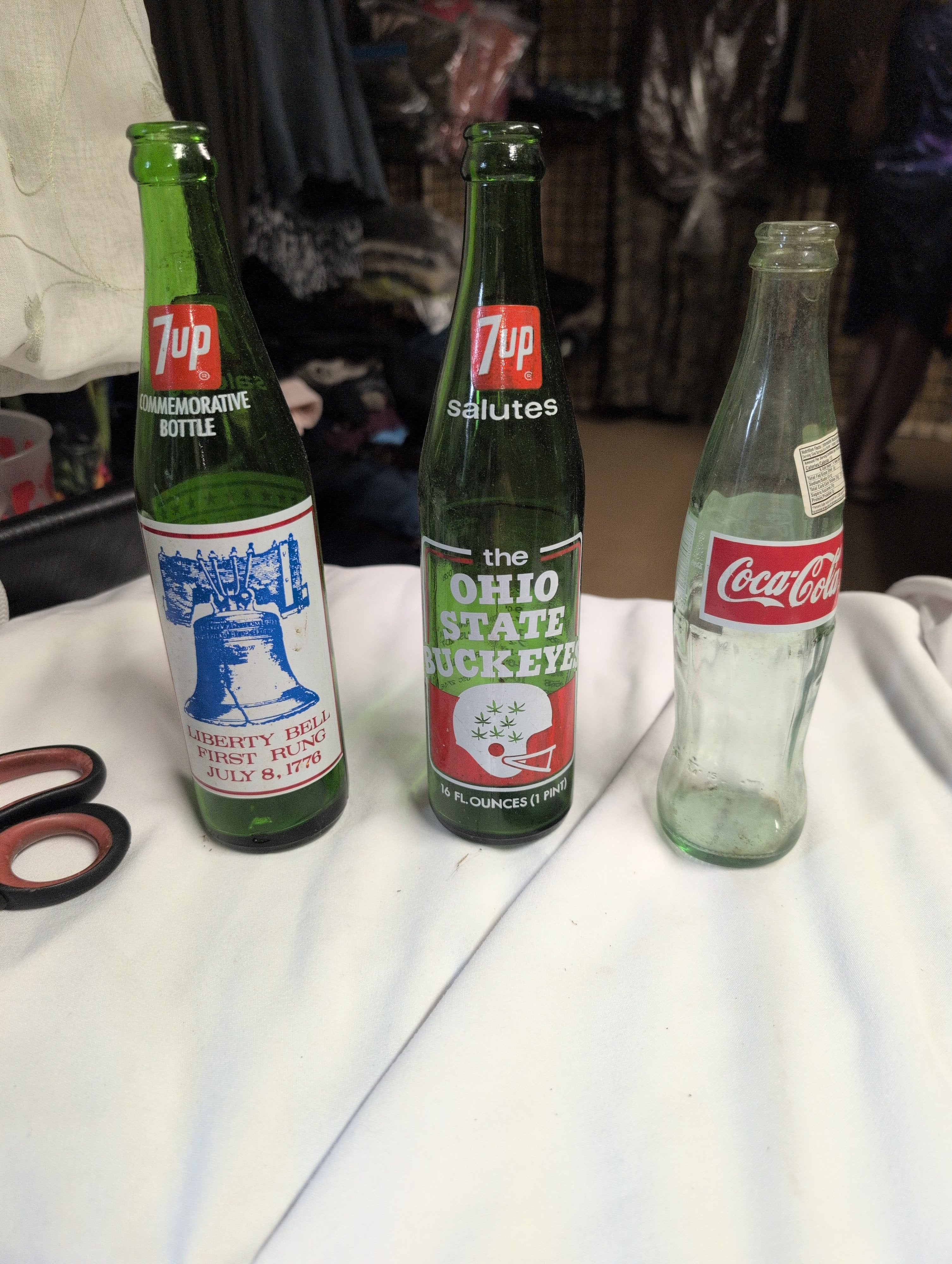 7Up & Coca-Cola Commemorative Glass Bottles Collection - Image 1