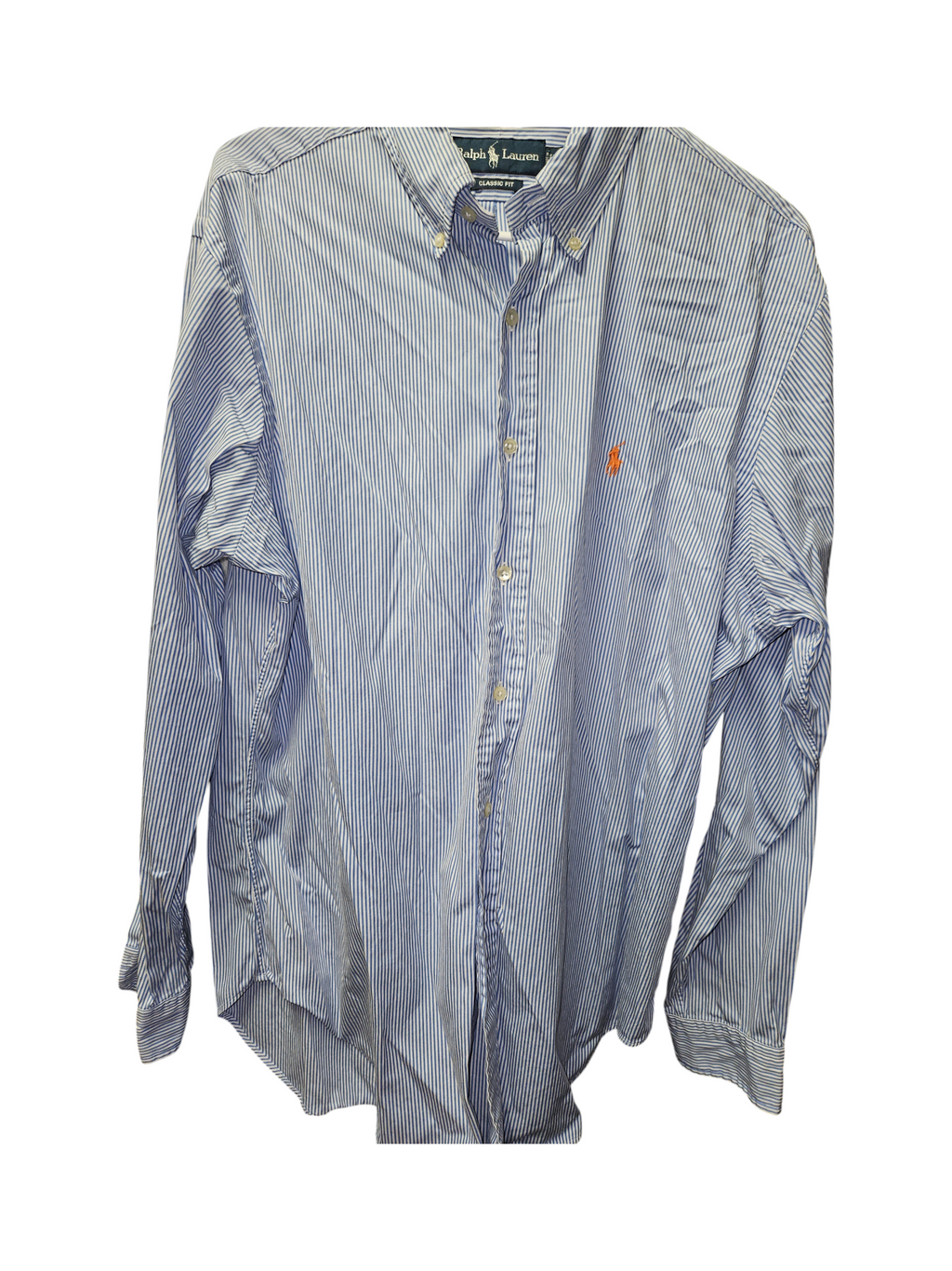 Ralph Lauren Classic Fit Striped Button-Up Shirt - Image 1