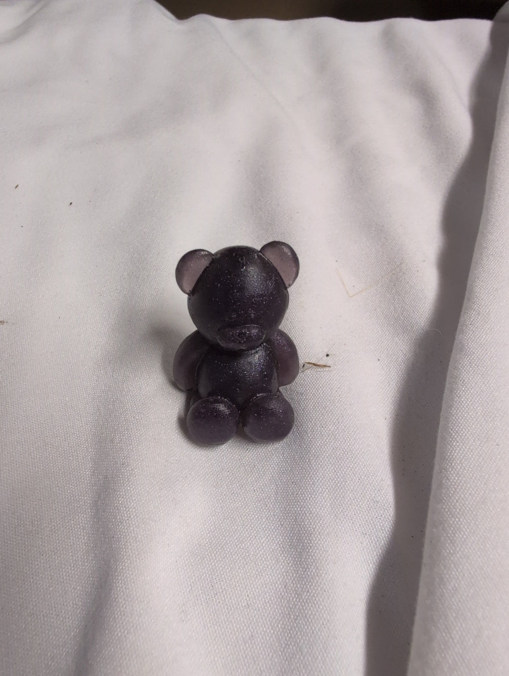 Purple resin Bear Figurine Collectible - Image 1