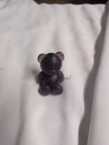 Purple resin Bear Figurine Collectible - Image 1
